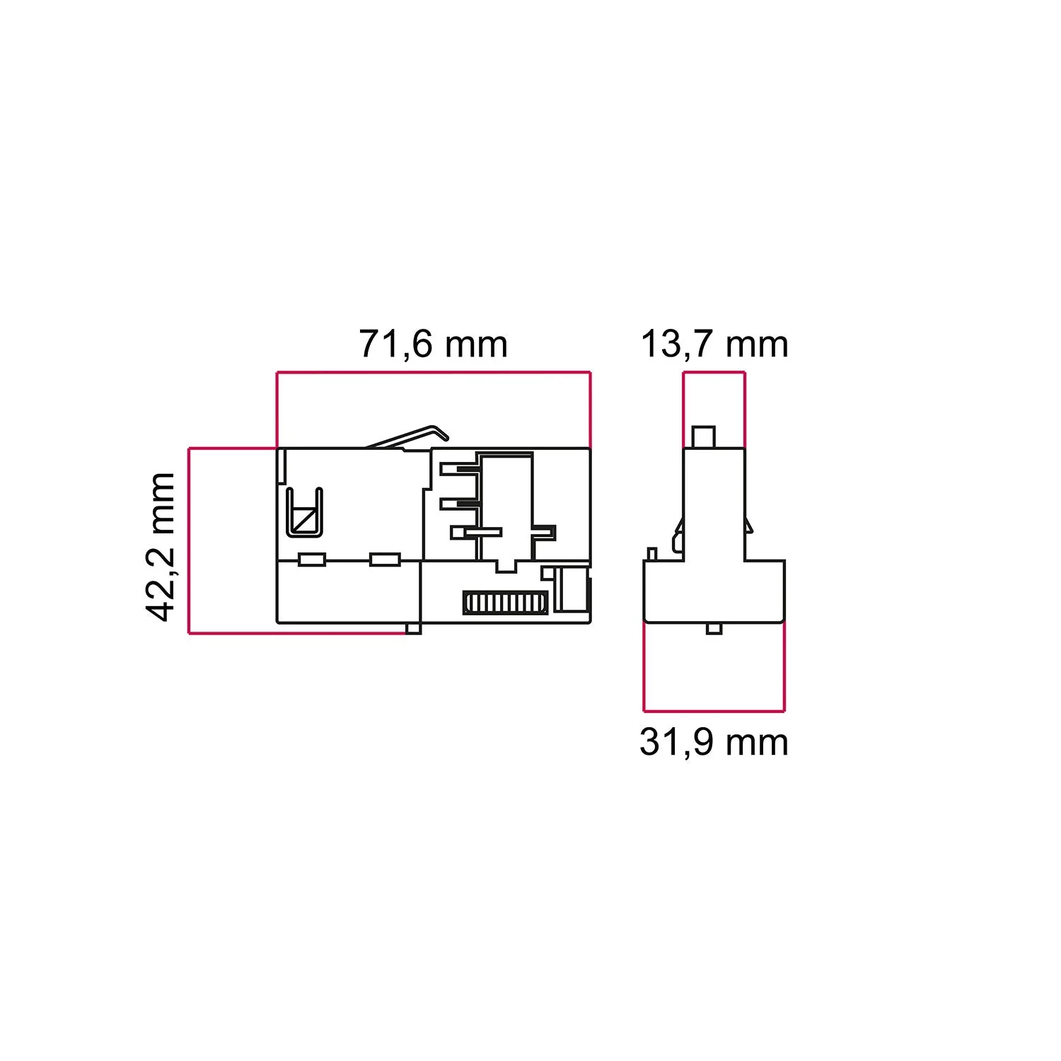 Schwarzer Stucchi-Adapter für Dreiphasen-Schiene – für Pendelleuchten - Image 4
