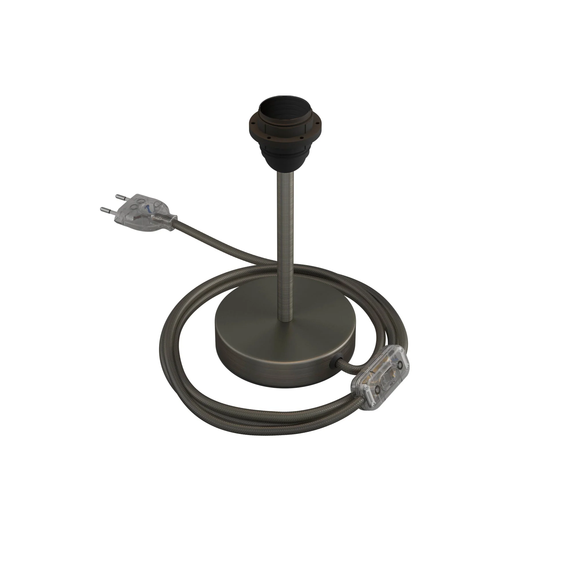 Alzaluce für Lampenschirm – Tischleuchte aus Metall – Satiniertes Titan - Image 6