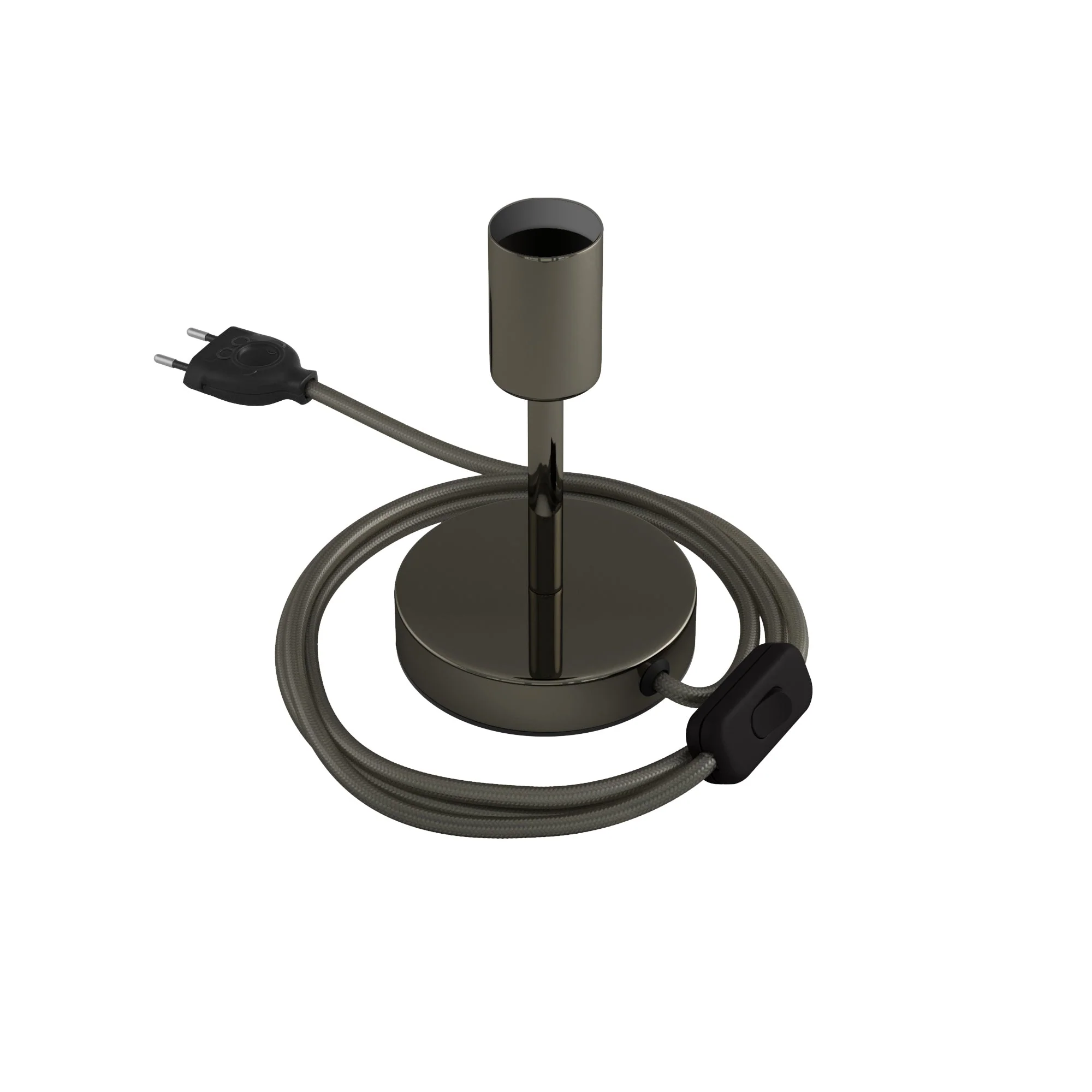 Alzaluce – Tischleuchte aus Metall – Perlenschwarz - Image 5