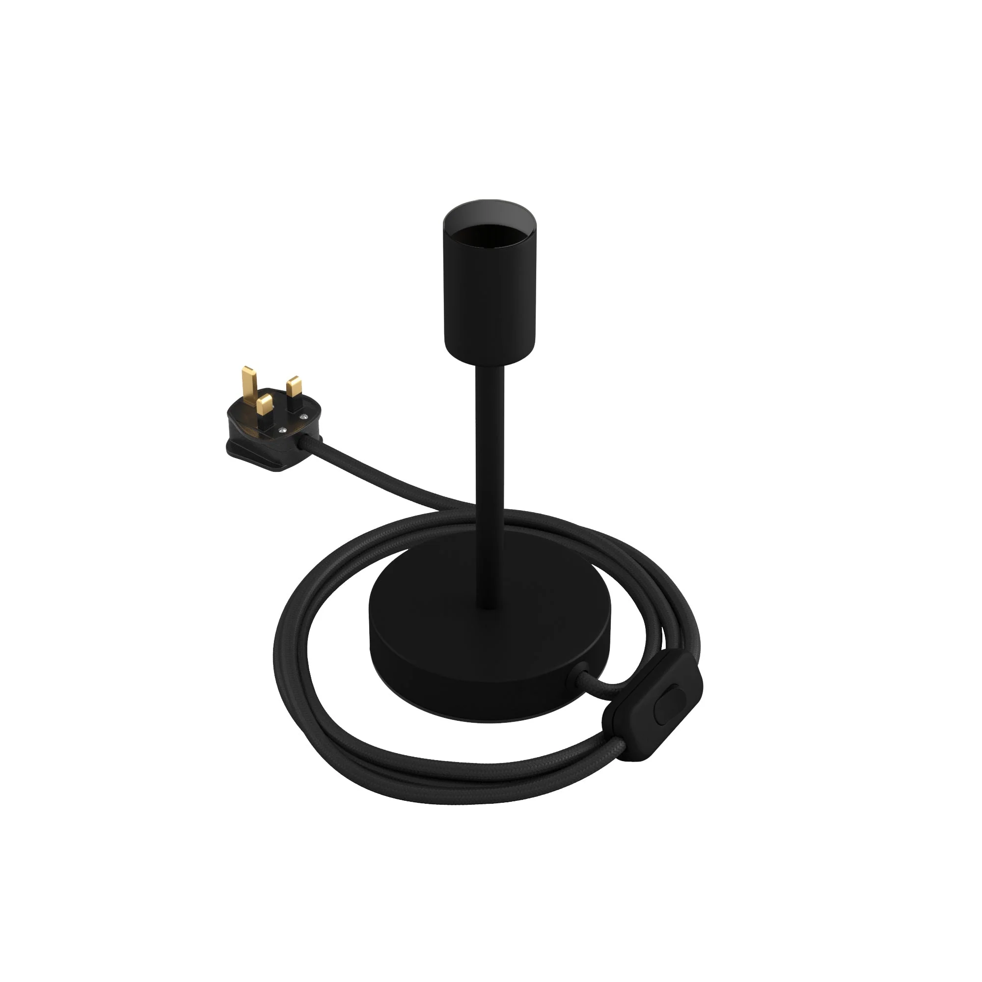 Alzaluce – Tischleuchte aus Metall mit UK-Stecker – Mattschwarz - Image 6