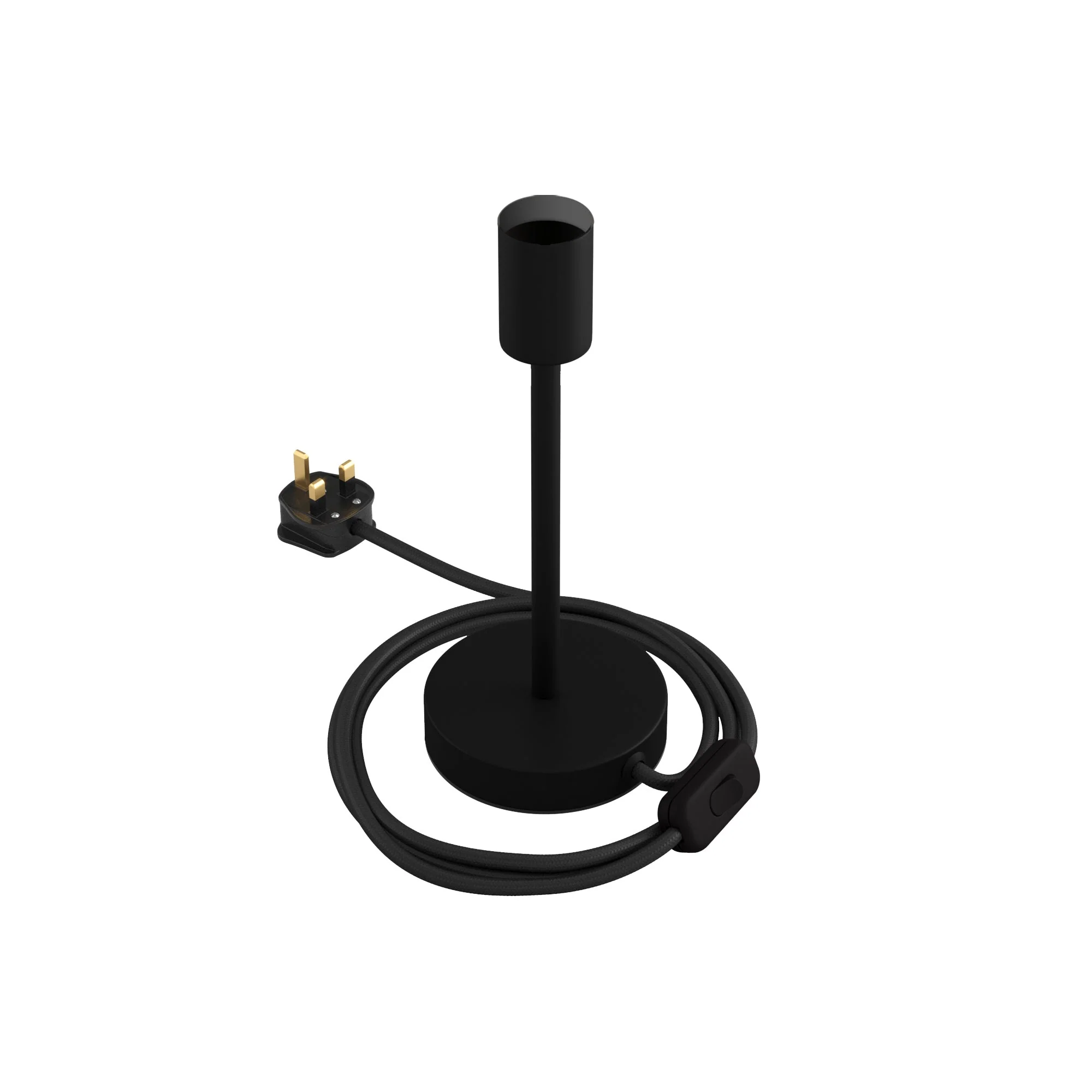 Alzaluce – Tischleuchte aus Metall mit UK-Stecker – Mattschwarz - Image 7