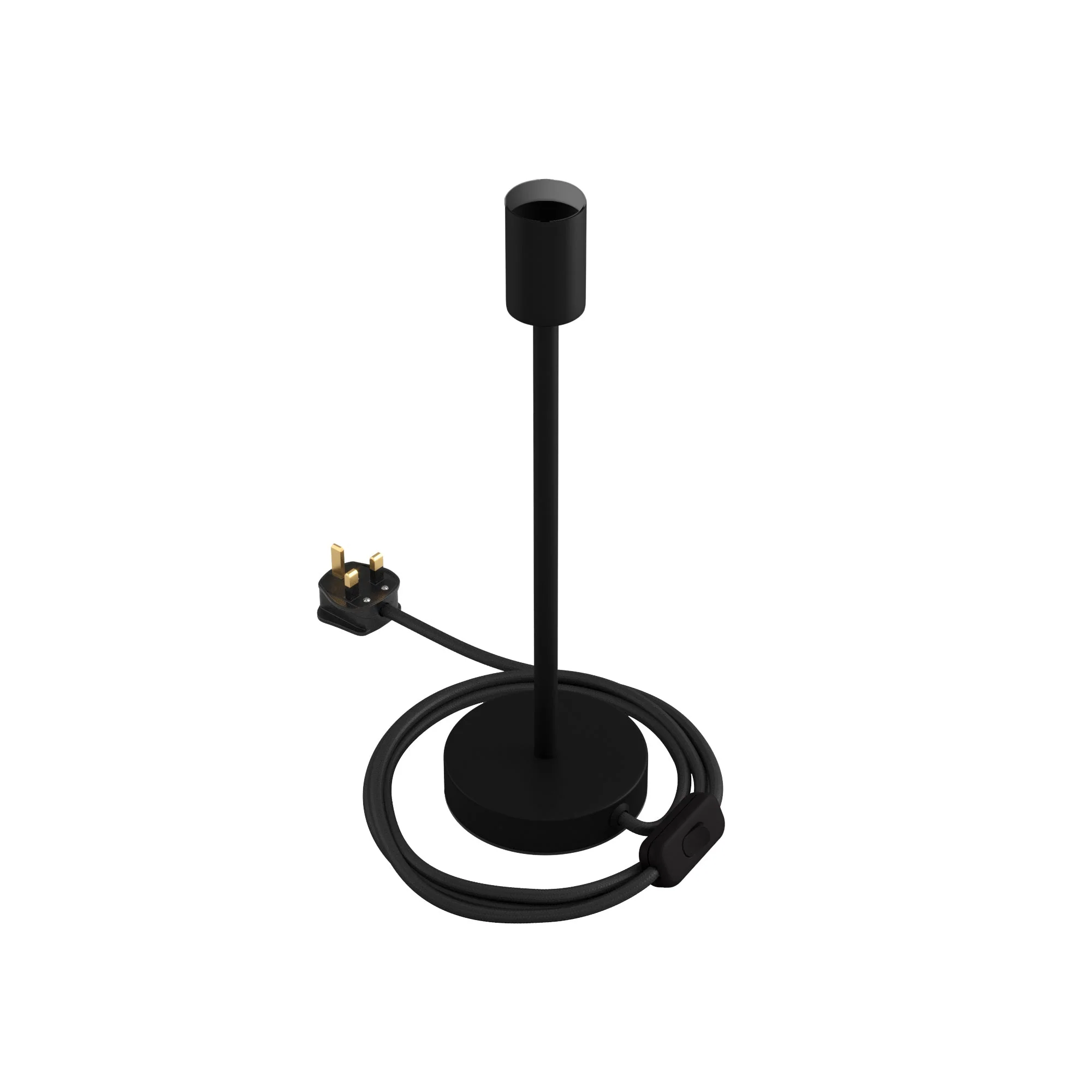 Alzaluce – Tischleuchte aus Metall mit UK-Stecker – Mattschwarz - Image 9