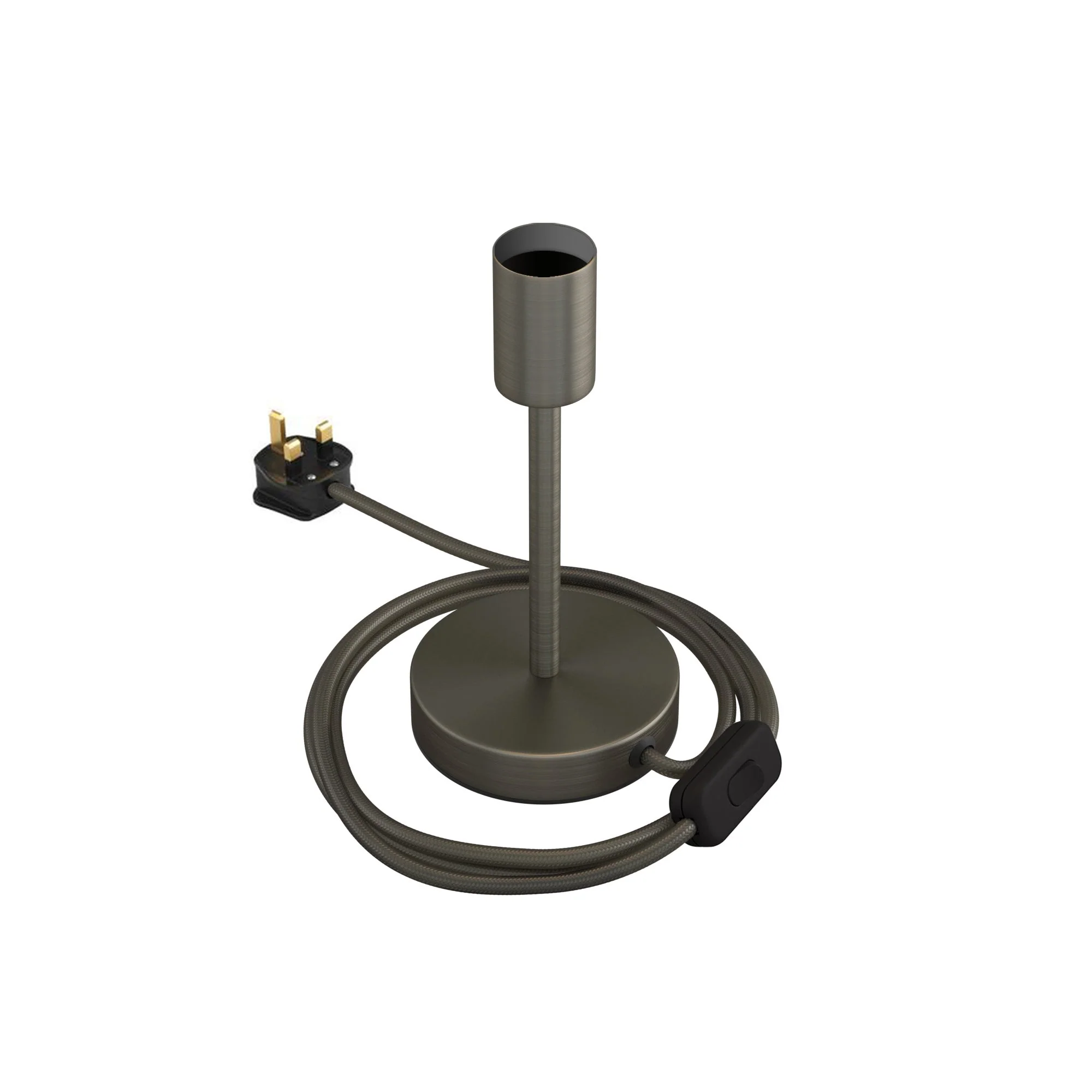 Alzaluce – Tischlampe aus Metall und UK-Stecker – Satin-Titan - Image 7
