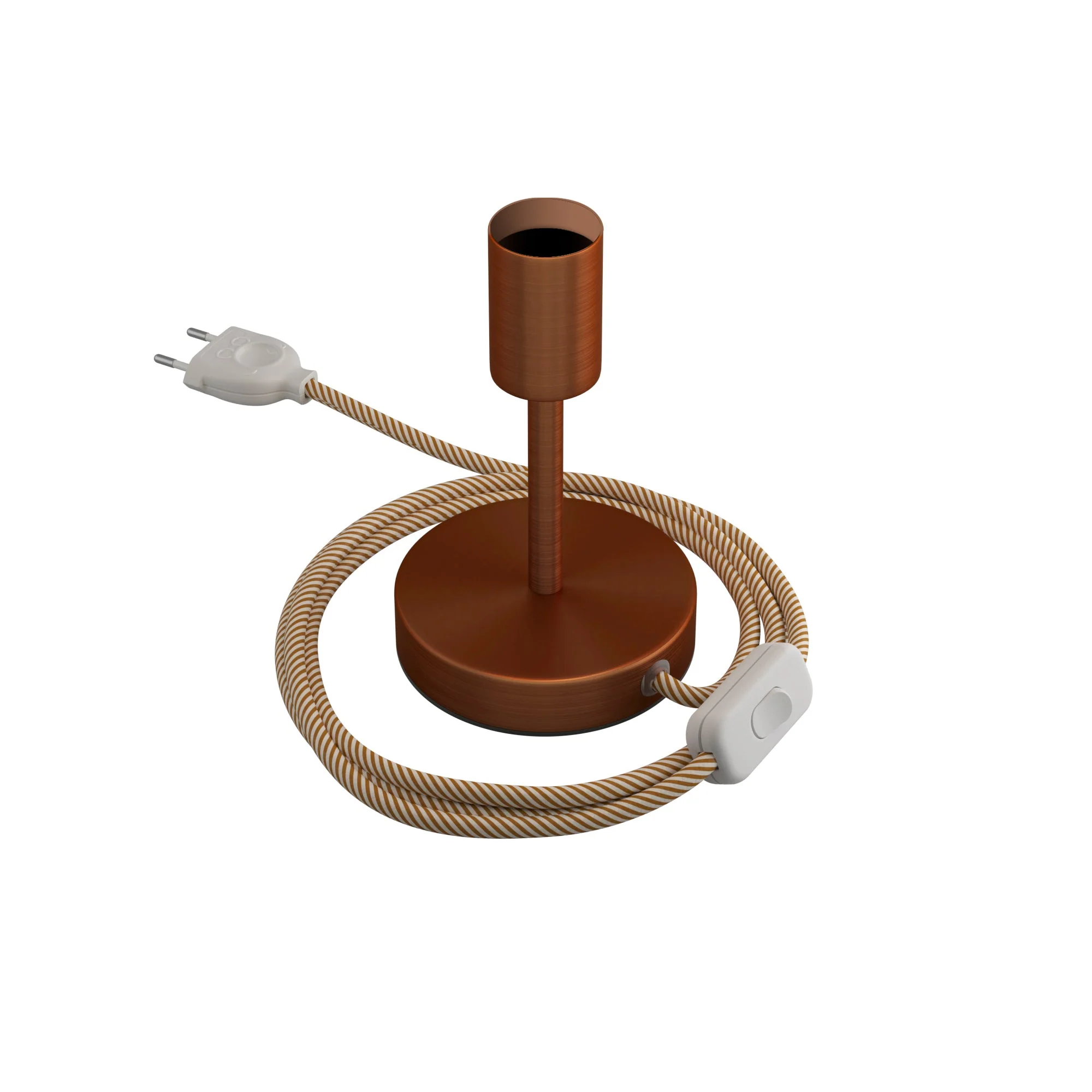 Alzaluce – Tischleuchte aus Metall – Satin-Kupfer - Image 5