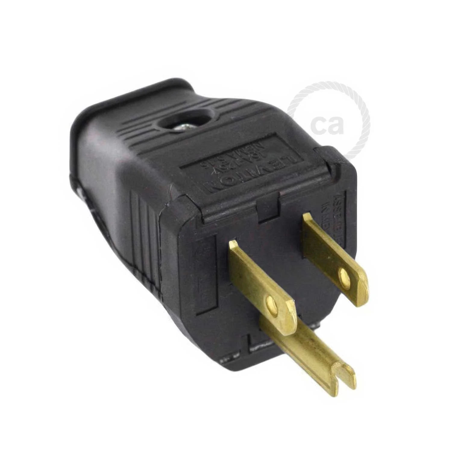 Amerikanischer Stecker mit drei Polen – UL-zertifiziert – Schwarz