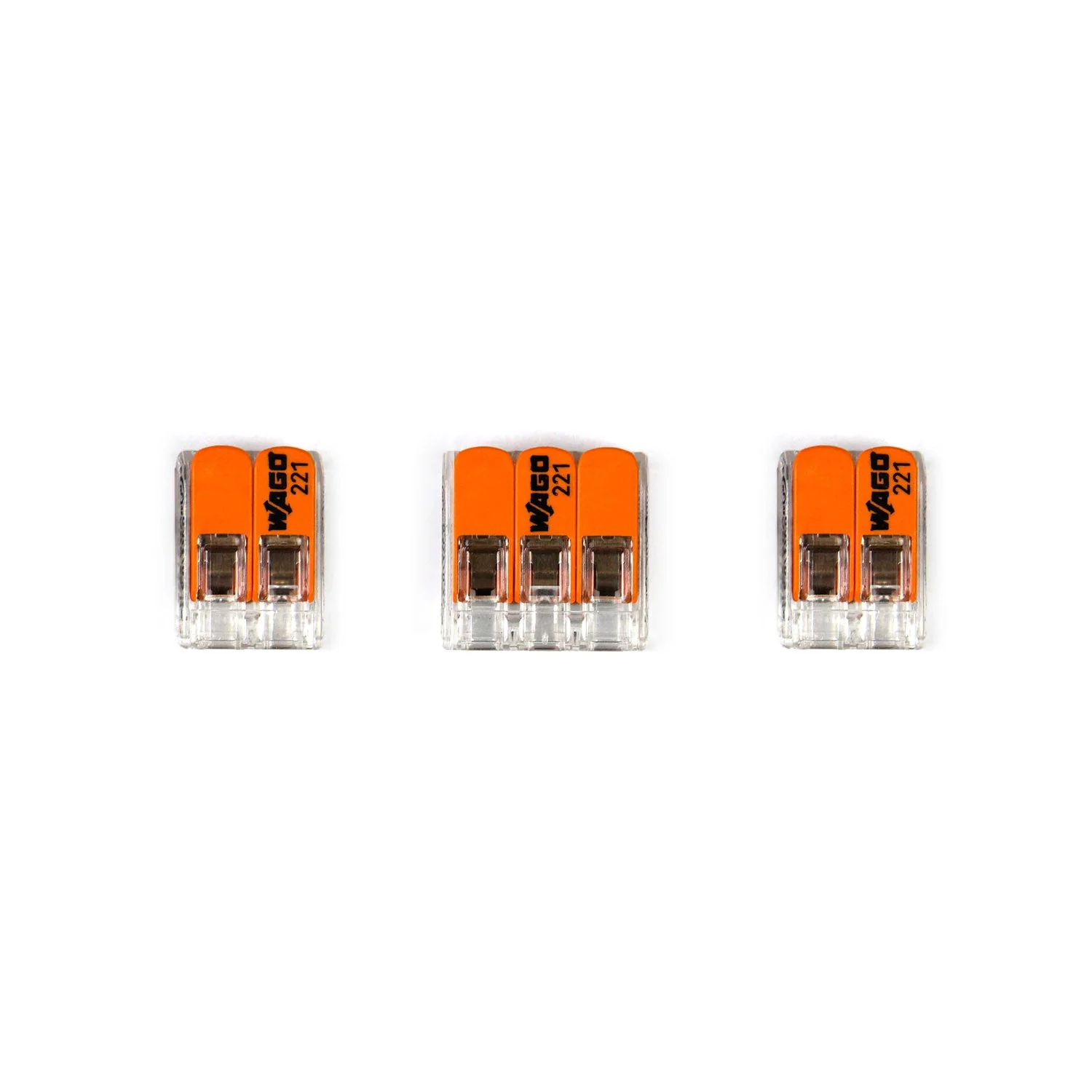 WAGO-Verbindungskit, kompatibel mit 3x Kabel für Baldachin mit 1 Loch