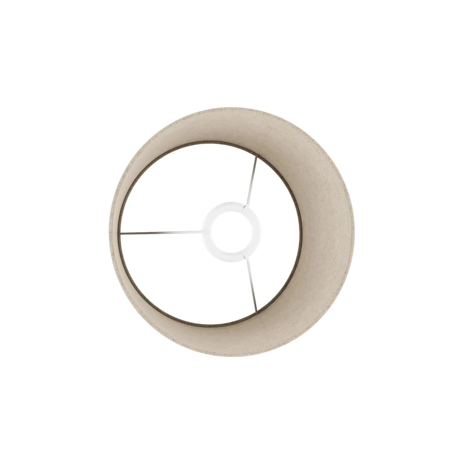 Athena-Lampenschirm mit E27-Fassung für Tisch- oder Stehleuchte – Made in Italy – Beigefarbene Wolle - Image 3