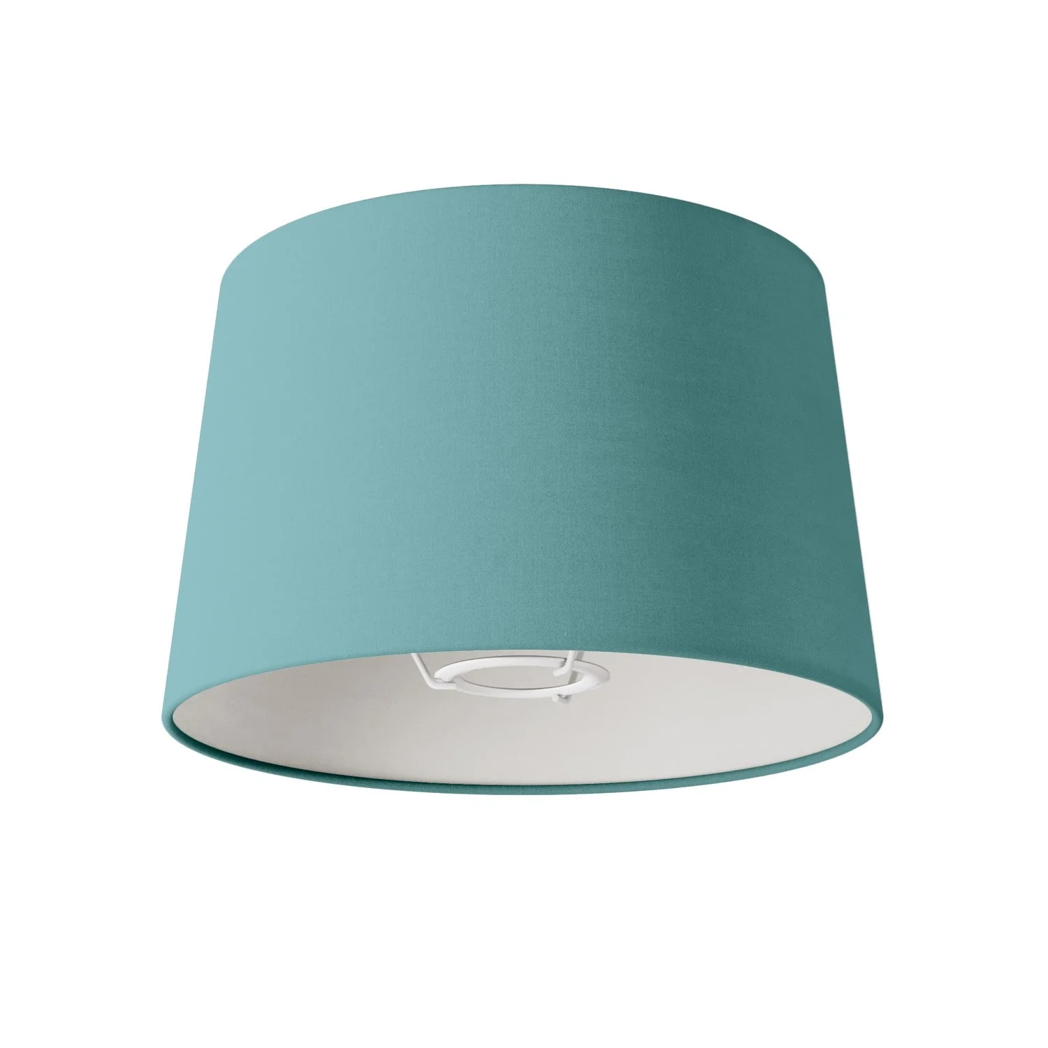 Lampenschirm Athena mit E27-Fassung für Tisch- oder Stehlampe – Made in Italy – Stoff Grün Dubbio