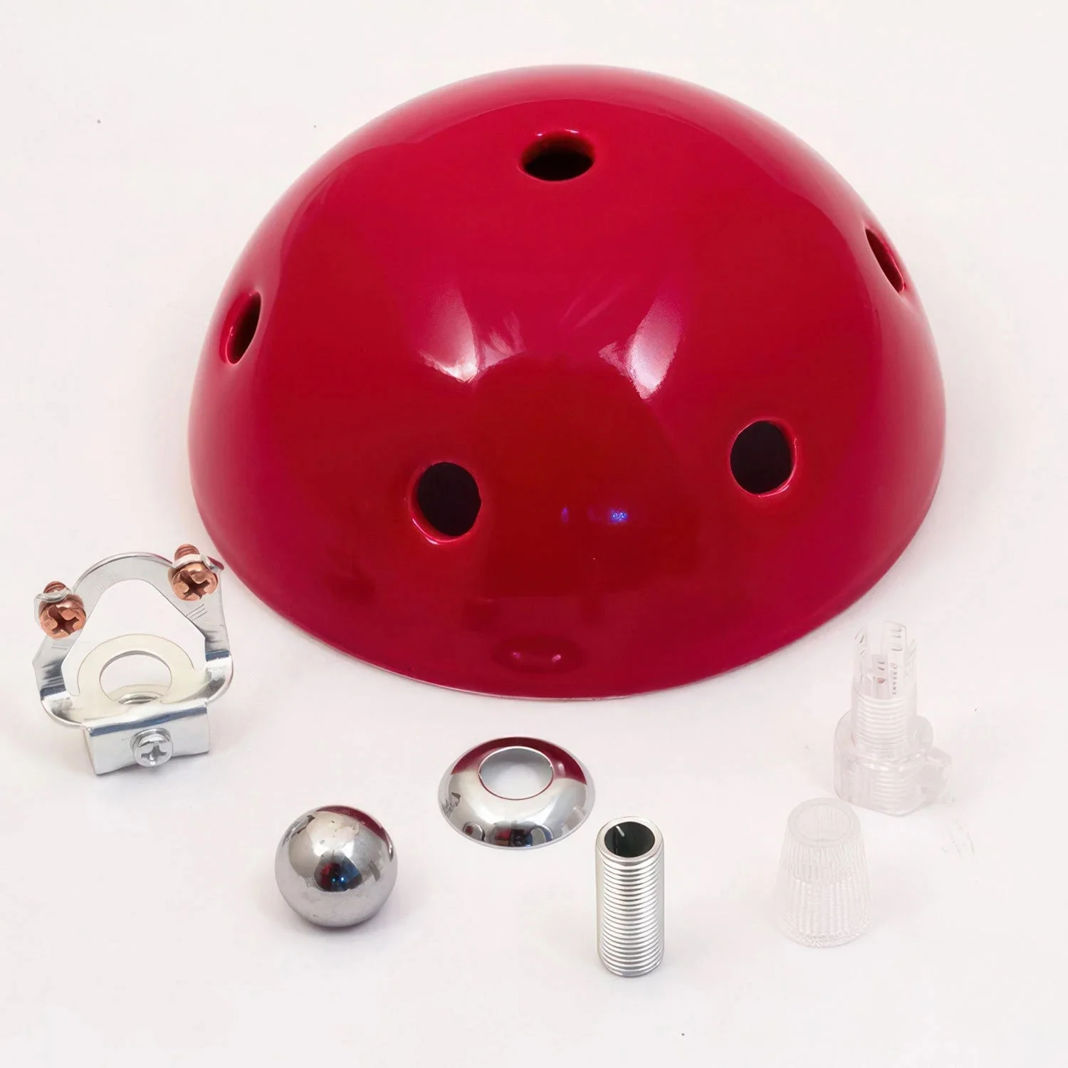 Rosetten-Set aus Keramik mit 6 Löchern – Rot - Image 3