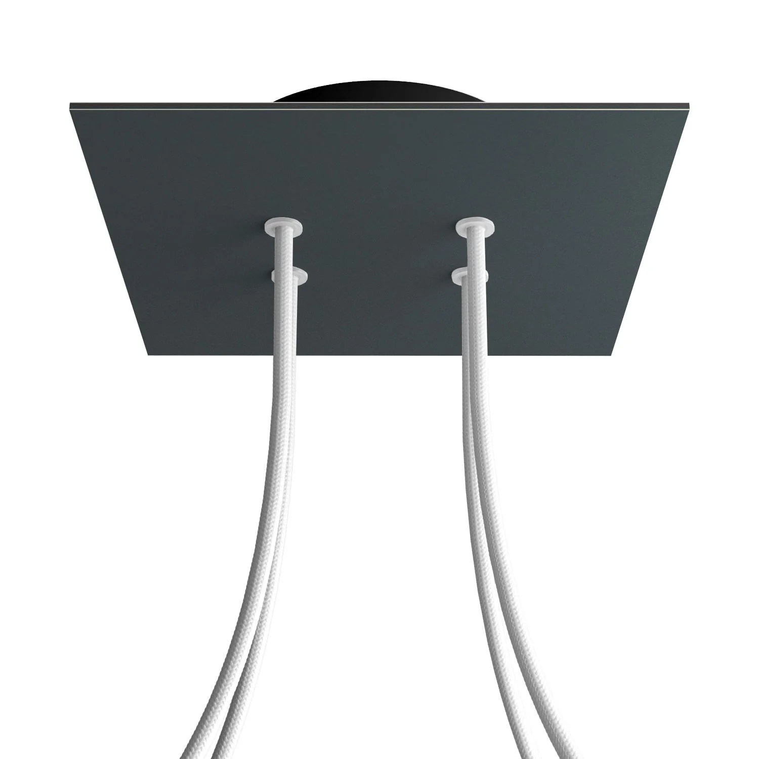Baldachin Rose-One quadratisch, 200 mm mit 4 Löchern und 4 seitlichen Löchern – Anthrazit - Image 8