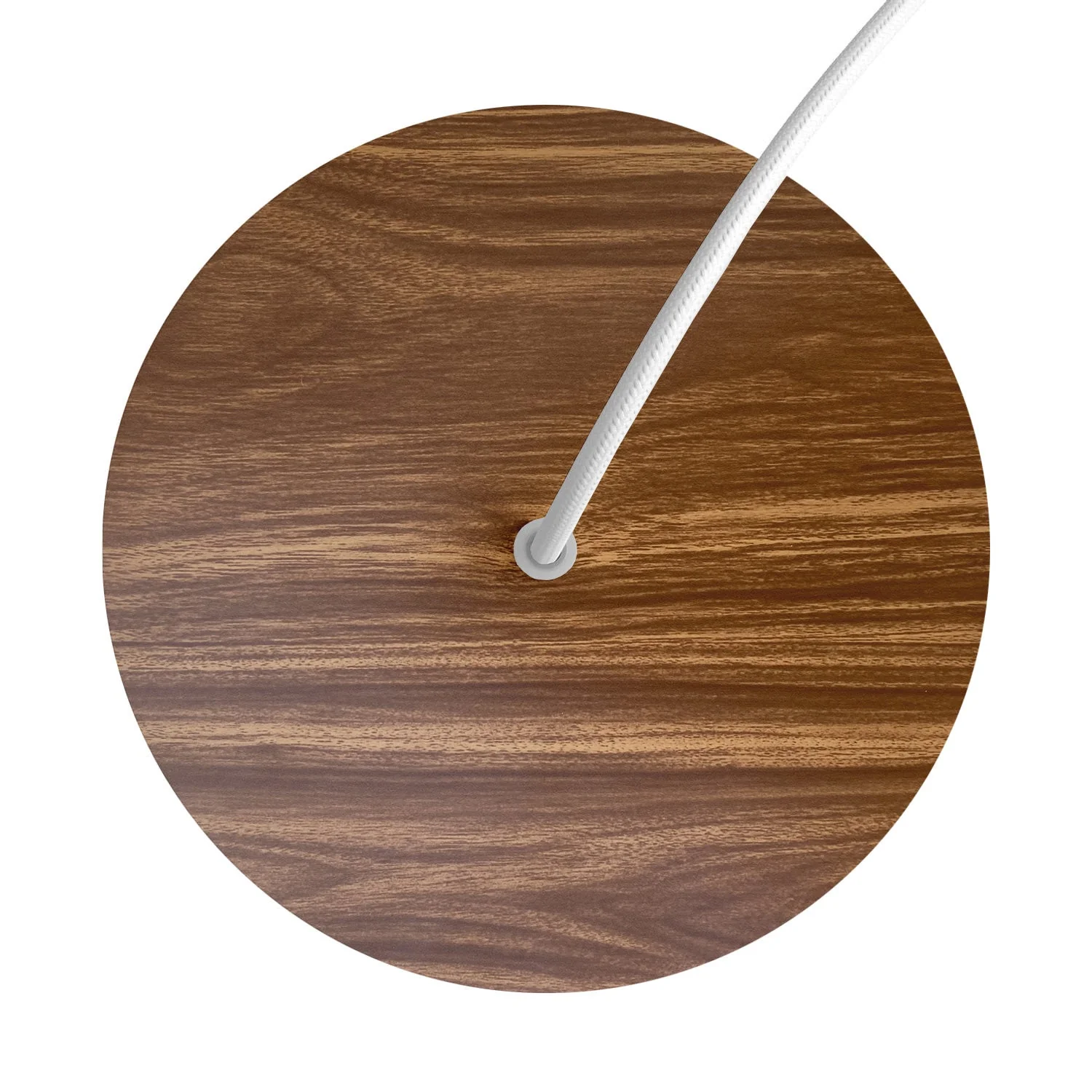 Runder Lampenbaldachin Rose-One, Durchmesser 200 mm mit 1 Öffnung und 4 seitlichen Öffnungen – Holz - Image 2