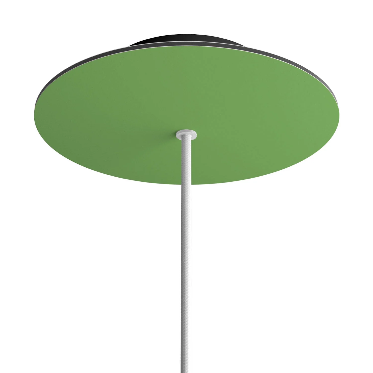 Rosone Rose-One rund, Durchmesser 200 mm mit 1 Loch und 4 seitlichen Löchern – Wiesen-Grün - Image 8