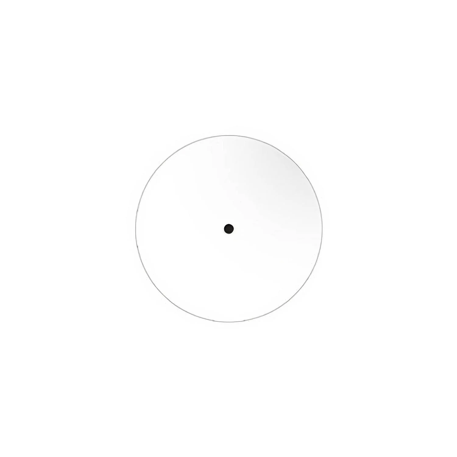 Rosone Rose-One rund, Durchmesser 200 mm mit 1 Loch und 4 seitlichen Löchern – Mattweiß - Image 3