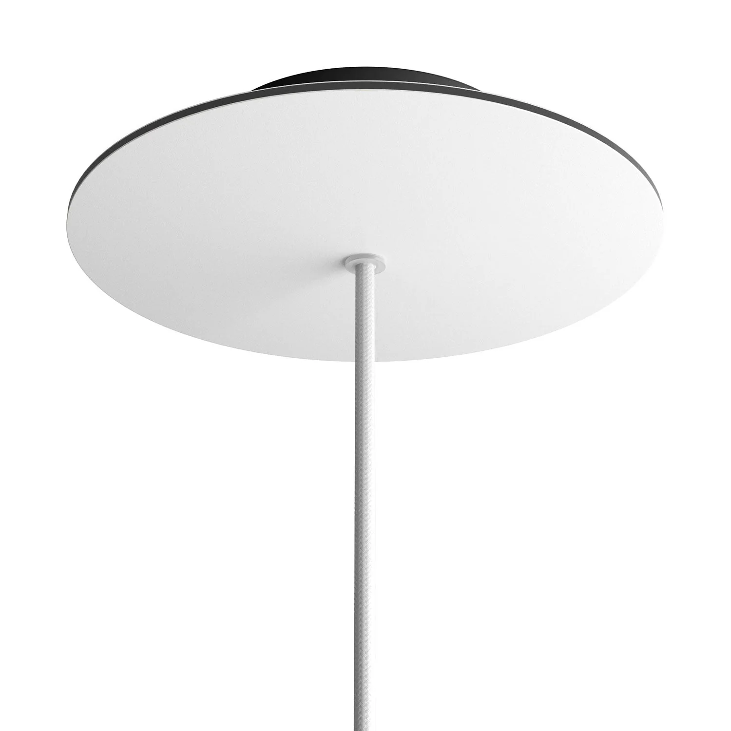 Rosone Rose-One rund, Durchmesser 200 mm mit 1 Loch und 4 seitlichen Löchern – Mattweiß - Image 8