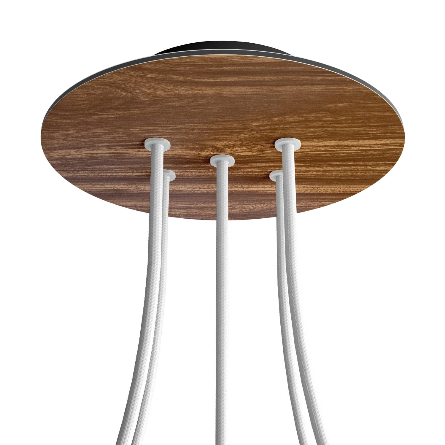 Rosette Rose-One rund, Durchmesser 200 mm mit 5 Öffnungen und 4 seitlichen Öffnungen – Holz - Image 8