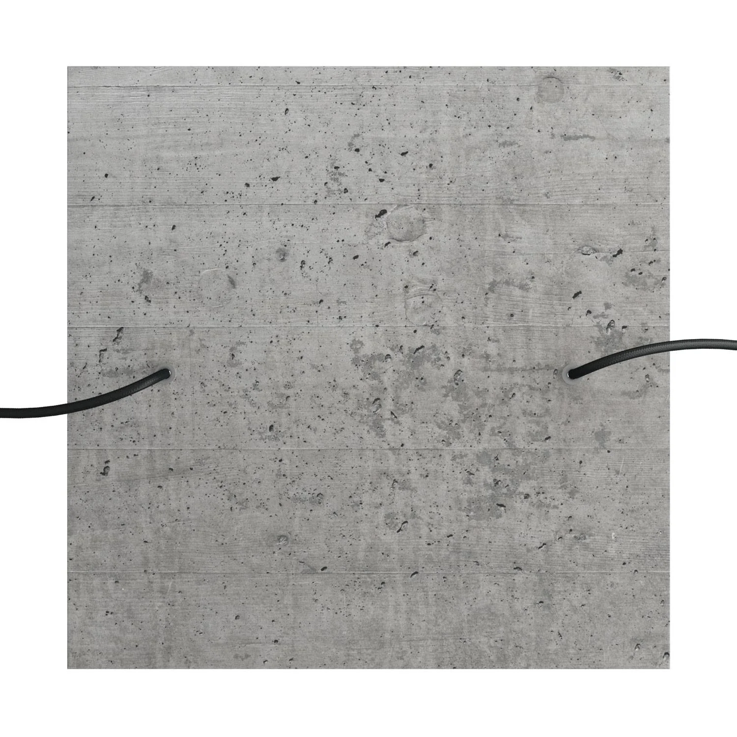 XXL-Baldachin Rose-One quadratisch, 400 mm mit 2 Löchern und 4 seitlichen Löchern - Beton - Image 2