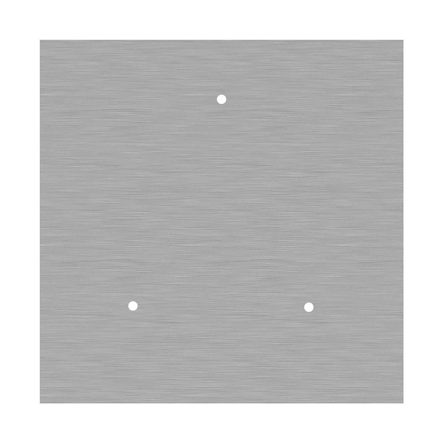 Baldachin XXL Rose-One quadratisch, 400 mm mit 3 und 4 seitlichen Löchern – Dibond Satin-Stahl - Image 3