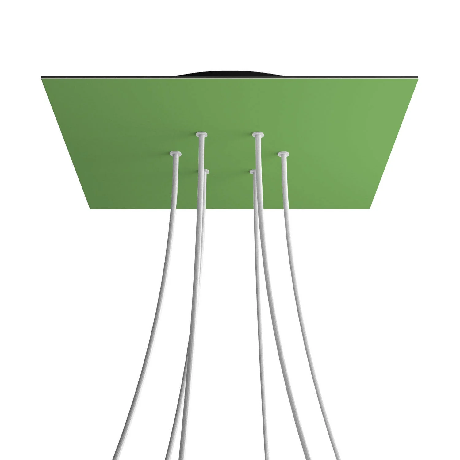 XXL Baldachin Rose-One quadratisch, 400 mm mit 6 Löchern und 4 seitlichen Löchern - Wiesengrün - Image 8