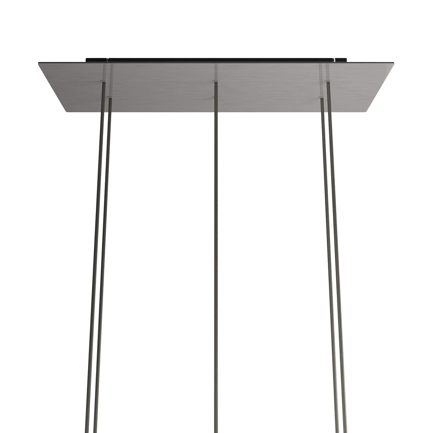 XXL-Baldachin Rose-One rechteckig mit 6 Löchern und 6 seitlichen Löchern, Maße 675 x 225 mm - Dibond Satin-Edelstahl - Image 7