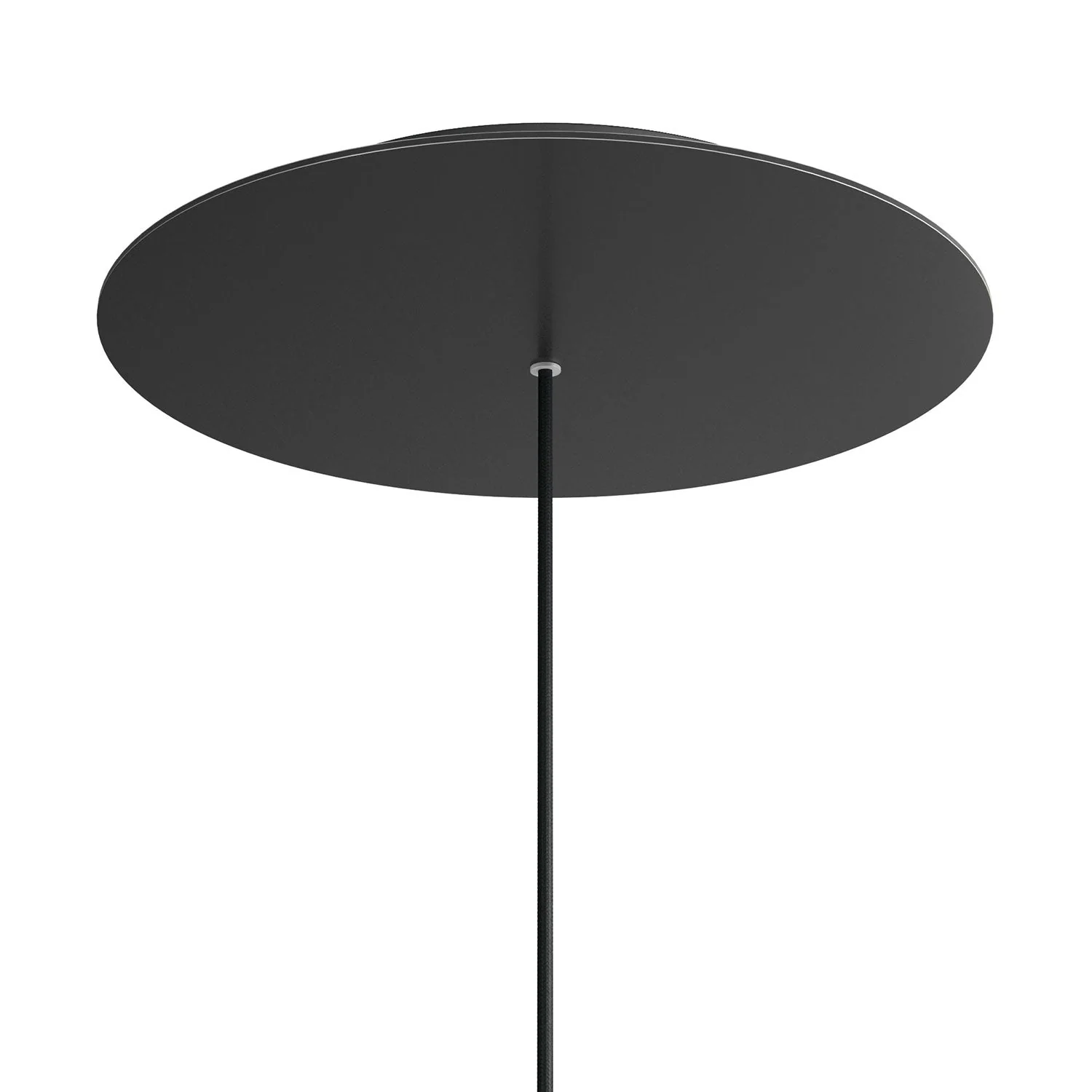 XXL Rose-One Deckenrosette rund, Durchmesser 400 mm mit 1 Loch und 4 seitlichen Löchern – Mattschwarz - Image 8