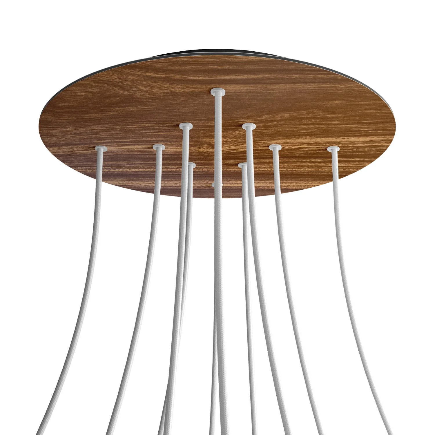 XXL-Baldachin Rose-One rund, Durchmesser 400 mm mit 10 Löchern und 4 seitlichen Löchern – Holz - Image 8