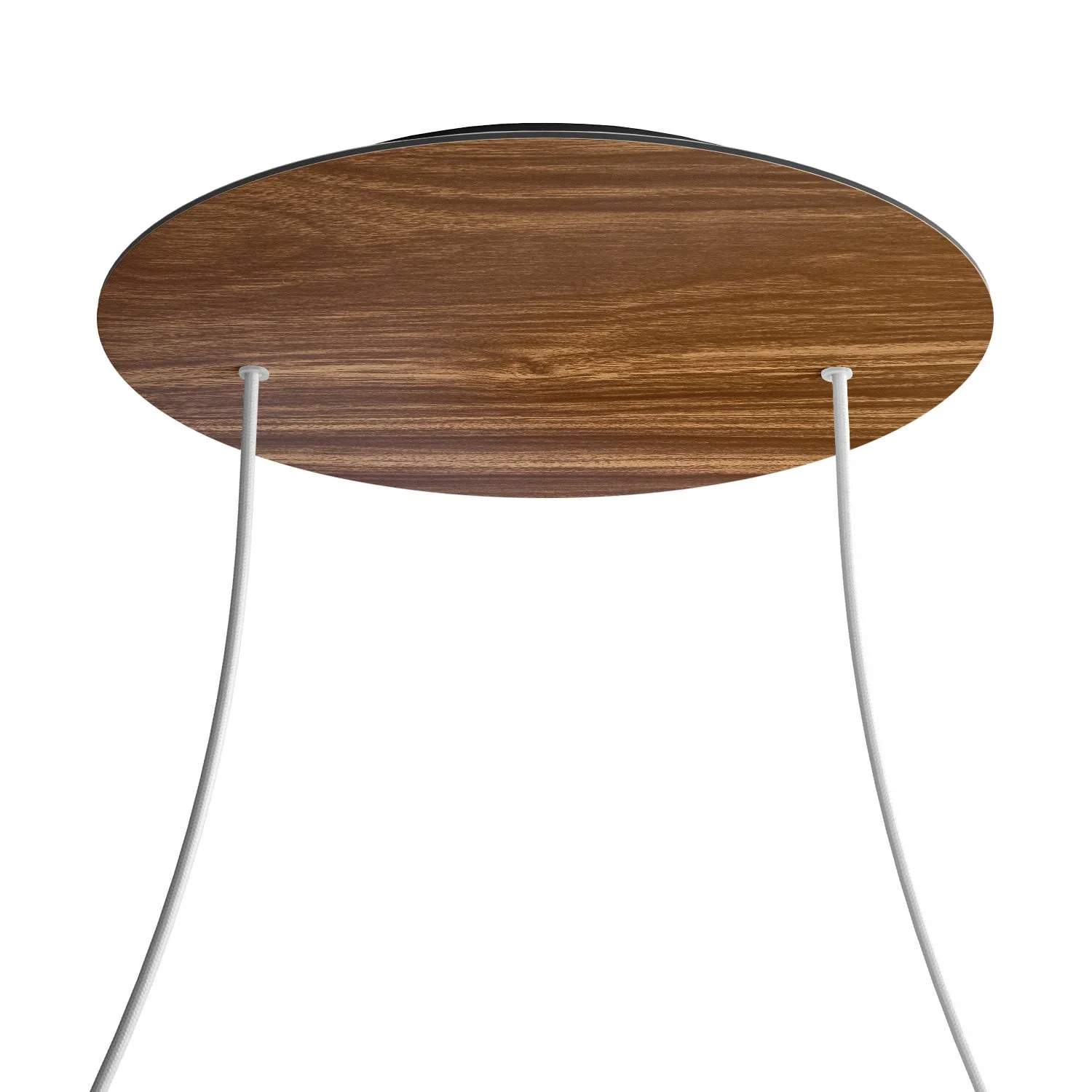 Lampenbaldachin XXL Rose-One rund, Durchmesser 400 mm mit 2 Löchern und 4 seitlichen Löchern - Holz - Image 8