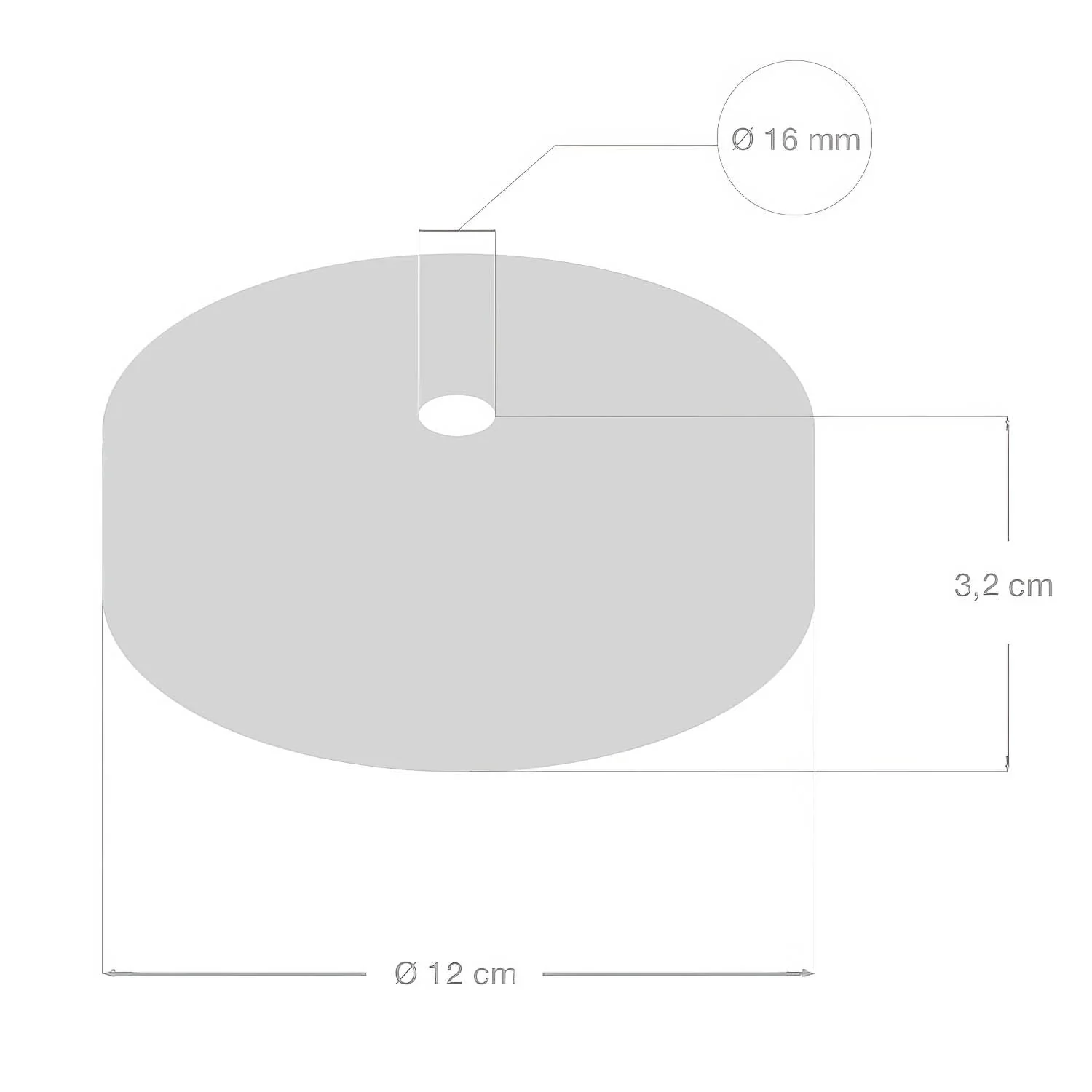 Lampenbaldachin aus Holz für XL-Kordel - Weiß - Image 4
