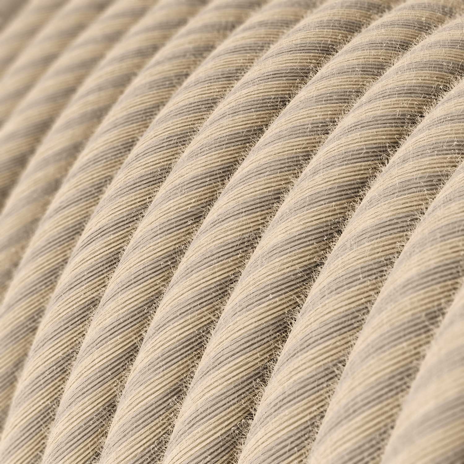 Textilkabel aus Baumwolle und Leinen Paglia Vertigo – Das Original von Creative Cables, zur Aufwertung deiner Lampen – ERD20 - Image 2