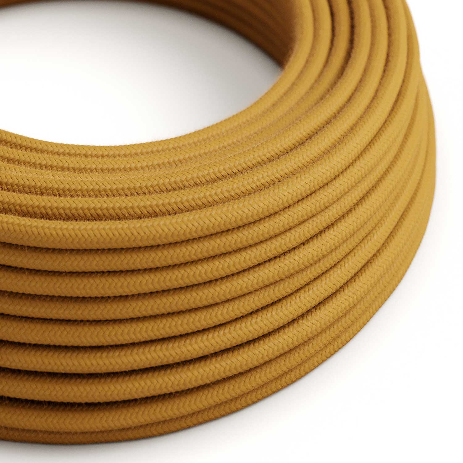 Beleuchtungskabel aus Baumwolle in Honig-Gold – Das Original Creative Cables, die richtige Wahl für Ihre Lampen – RC31