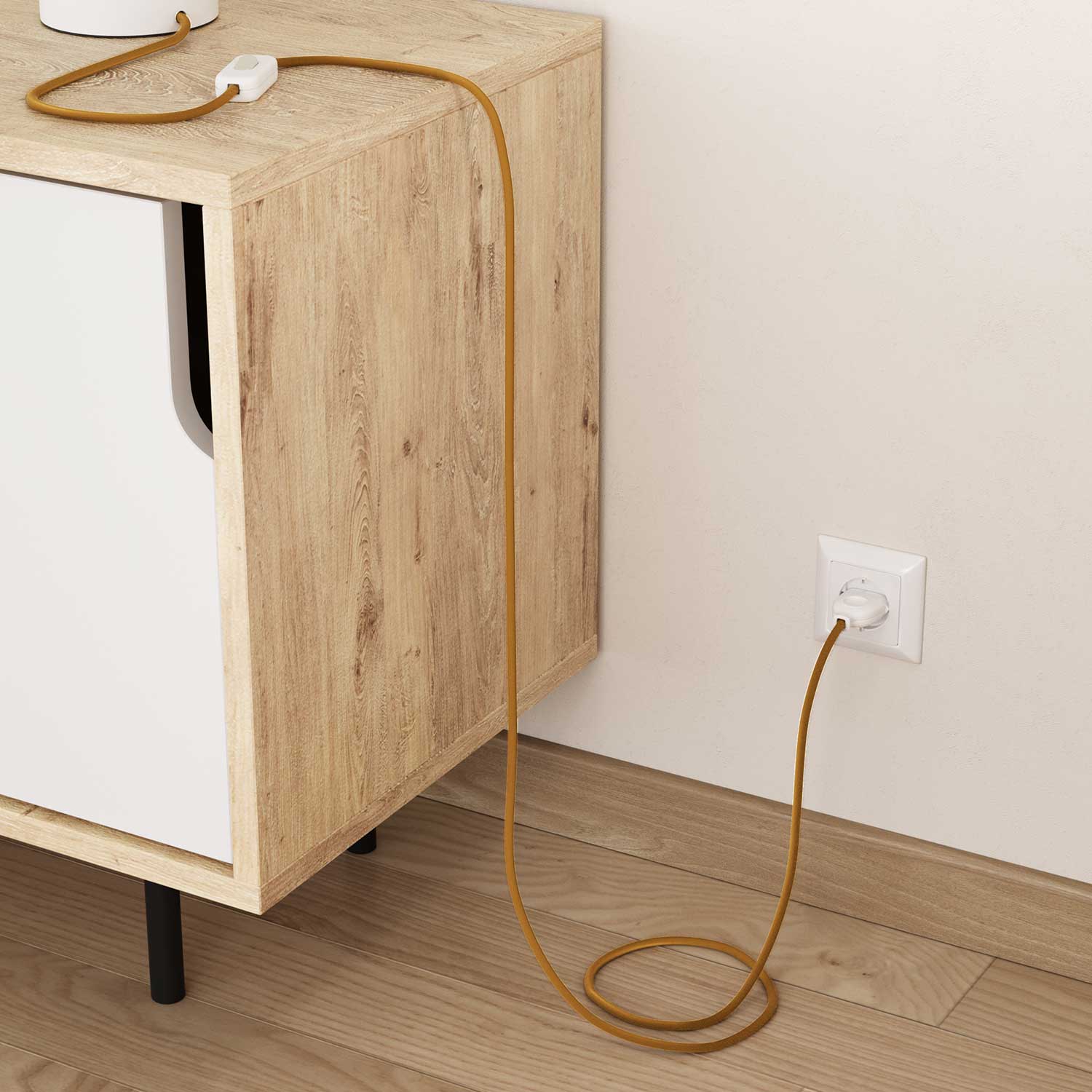Beleuchtungskabel aus Baumwolle in Honig-Gold – Das Original Creative Cables, die richtige Wahl für Ihre Lampen – RC31 - Image 3