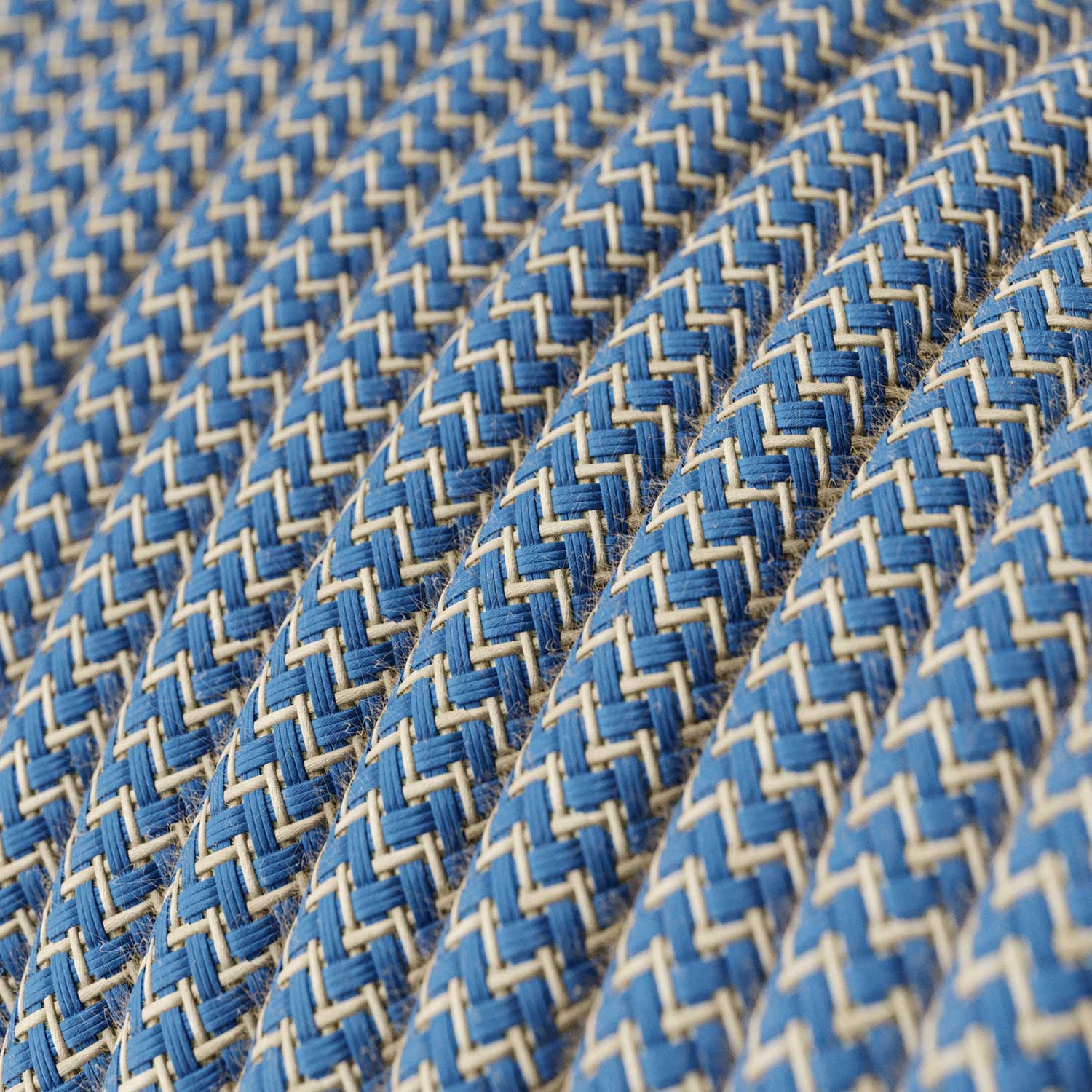 Verdrahtung für Leuchte mit blauem Steward-Baumwollkabel 1,80 m - Image 2