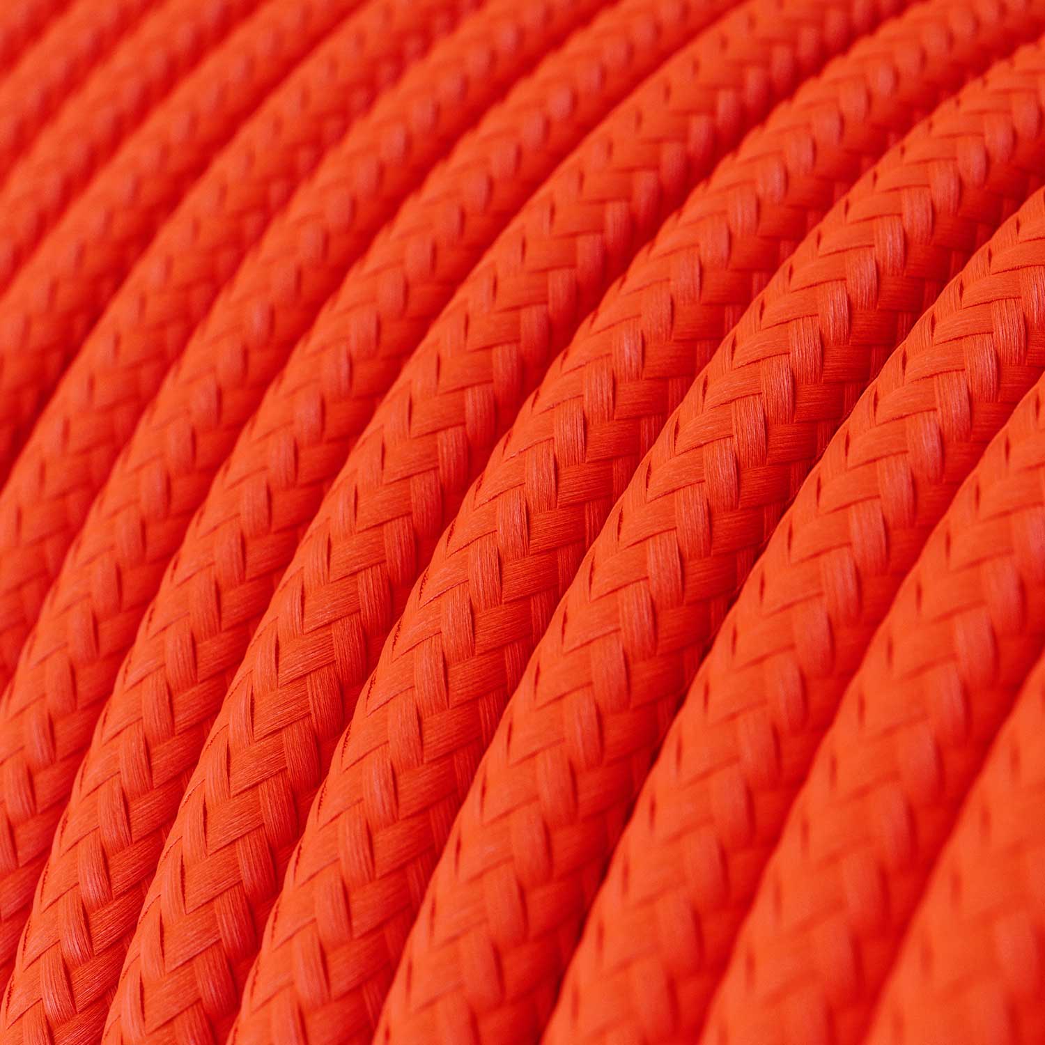 Bunte Hängeleuchte aus Silikon mit Textilkabel - Orange - Image 3