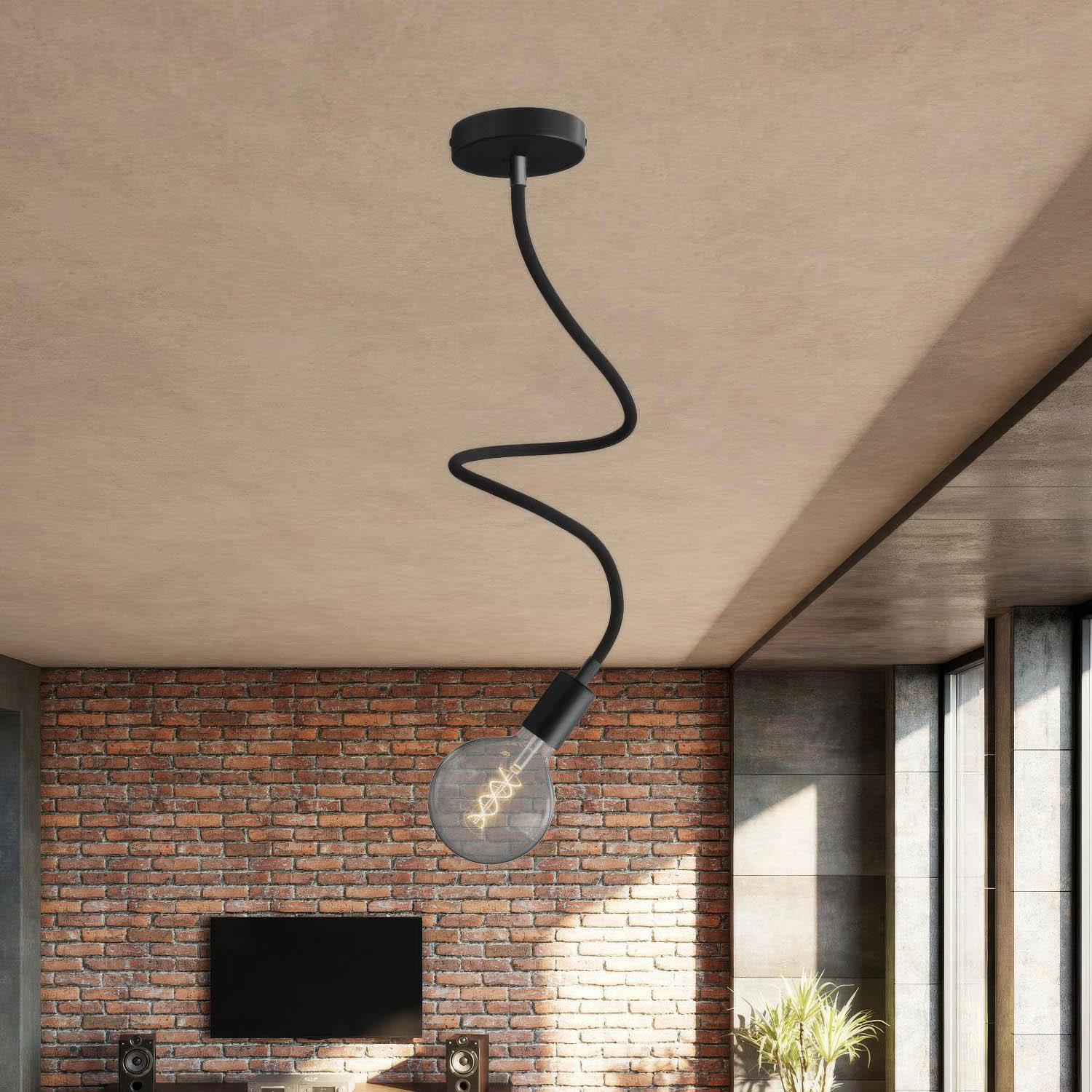 Kit Creative Flex flexibles Verlängerungsrohr, überzogen mit Stoff RM04 Schwarz mit Metallenden - Image 18