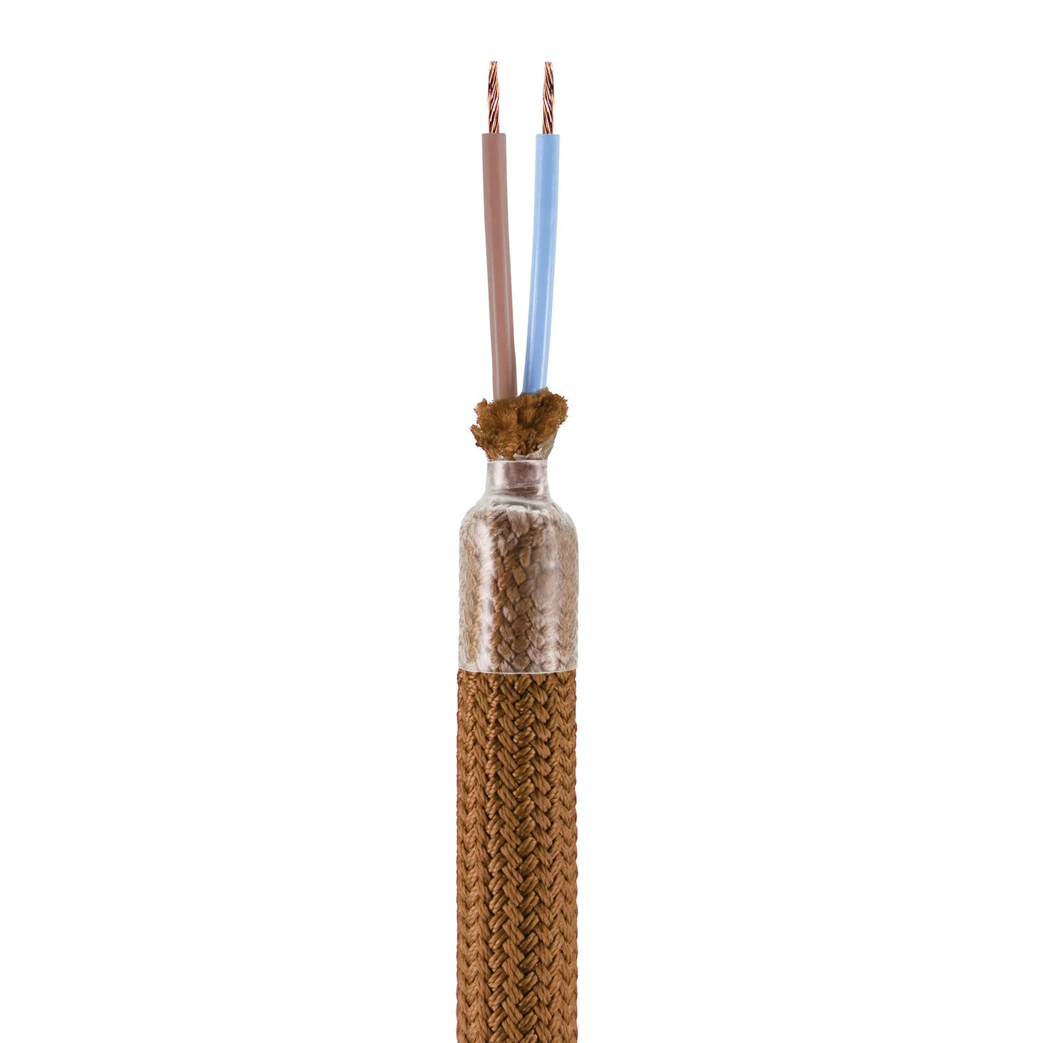Kit Creative Flex flexibler Verlängerungsschlauch mit Stoffüberzug RM13 Braun und Metallenden - Image 2