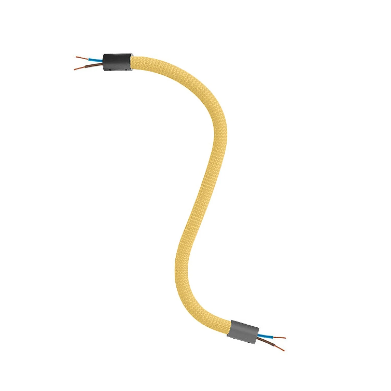 Creative Flex Set flexibles Rohr mit Stoffummantelung RM79 Senf und Metallenden - Image 12