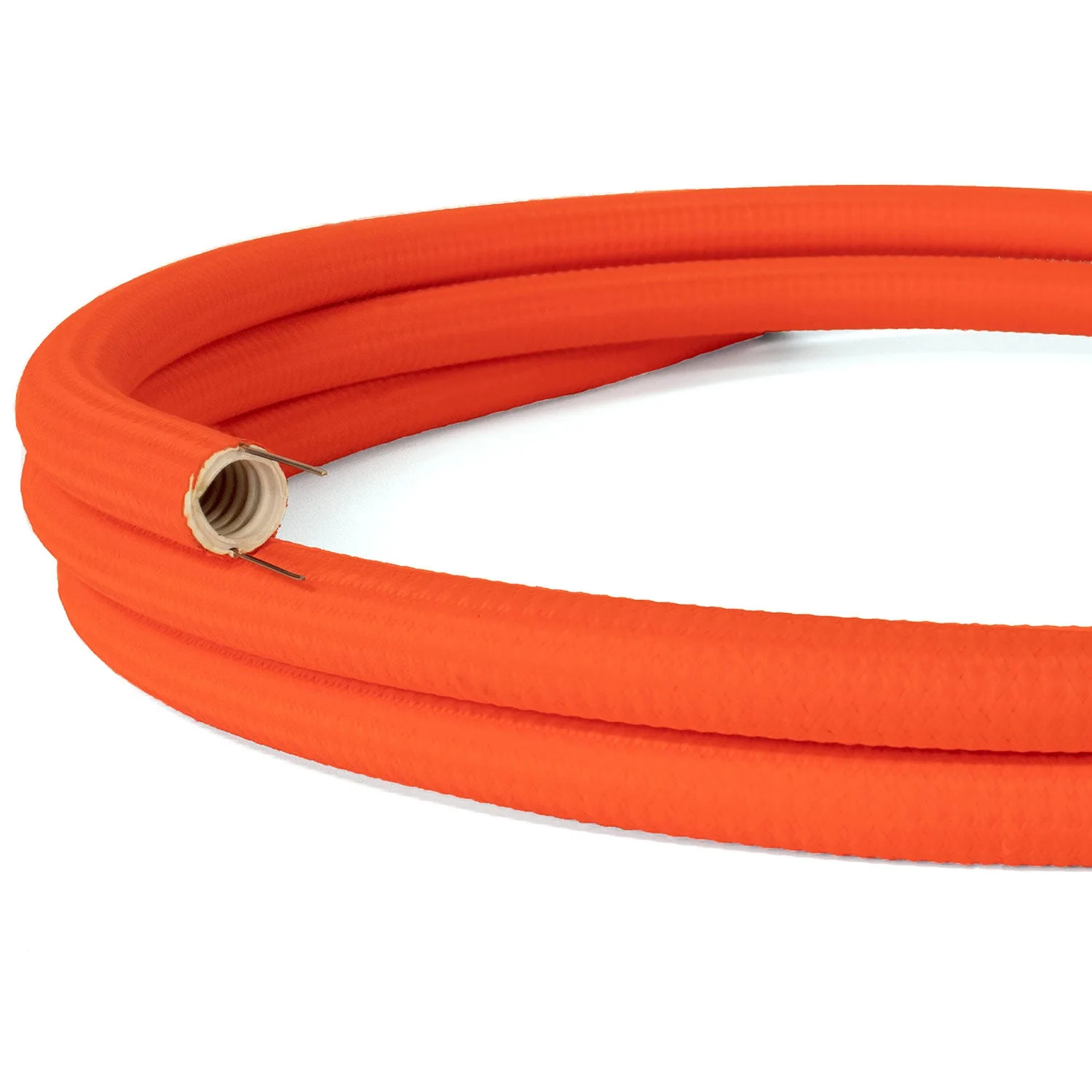 Creative-Tube flexibles Rohr, Unifarbe Fluo Orange RF15 Textilummantelung, Durchmesser 20 mm