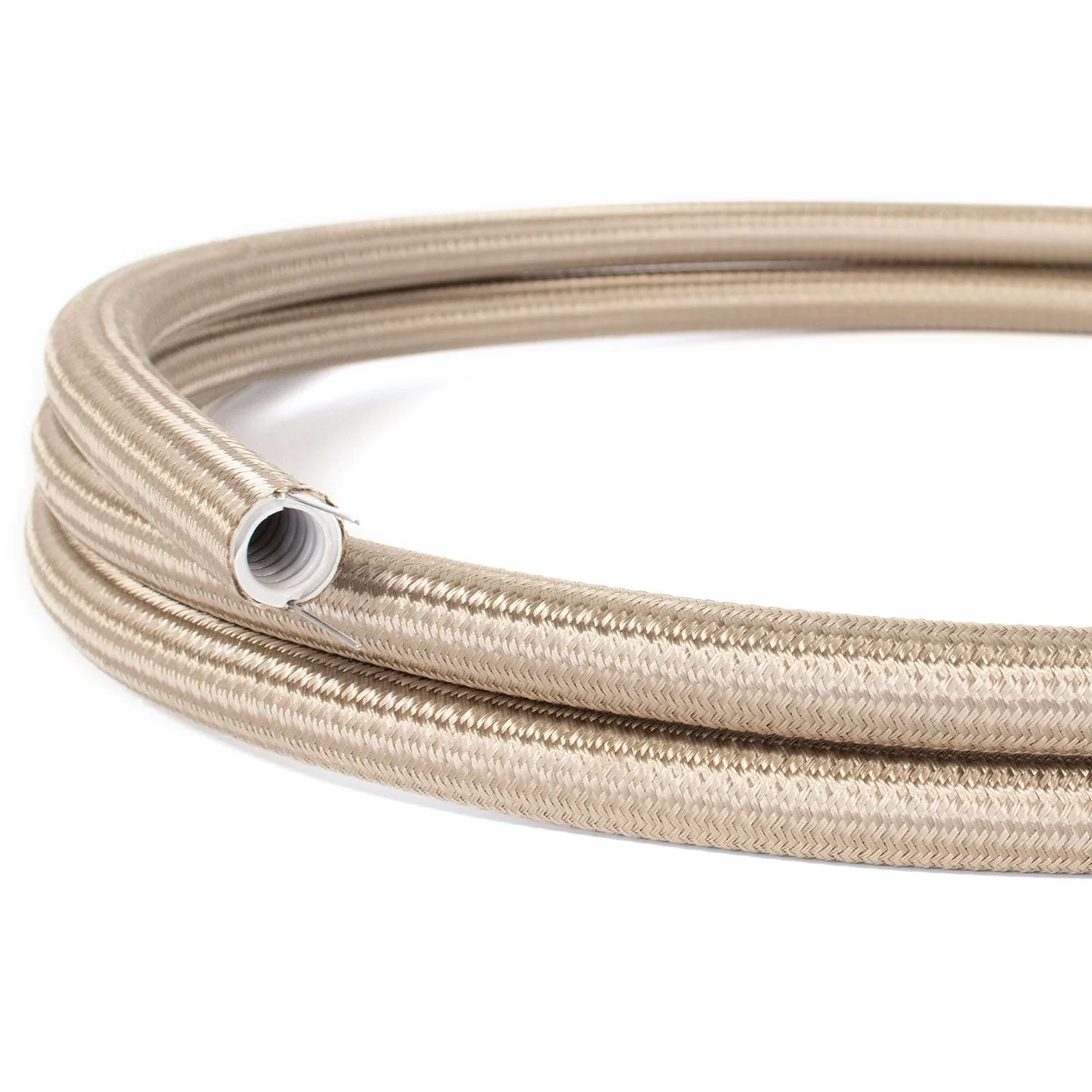 Creative-Tube Flexrohr, Stoffummantelung Rayon Uni Cipria RM27, Durchmesser 20 mm