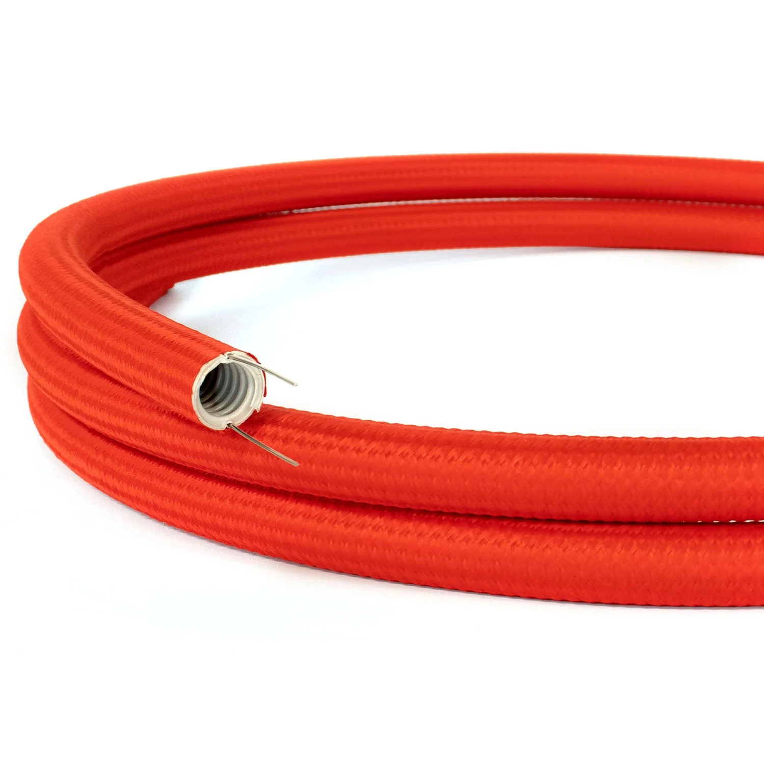 Creative-Tube Flexrohr, rotes Rayon RM09, Stoffummantelt, 20 mm Durchmesser
