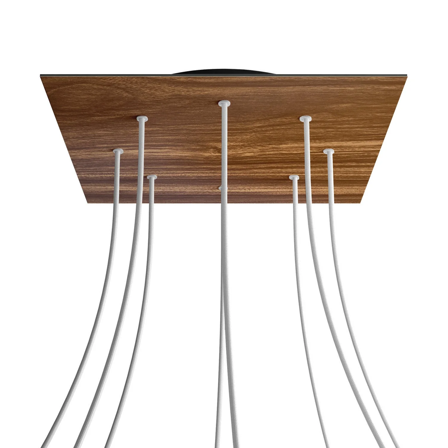 Rose-One XXL quadratischer Baldachin, 400 mm mit 8 Löchern und 4 seitlichen Löchern – Holz. - Image 8