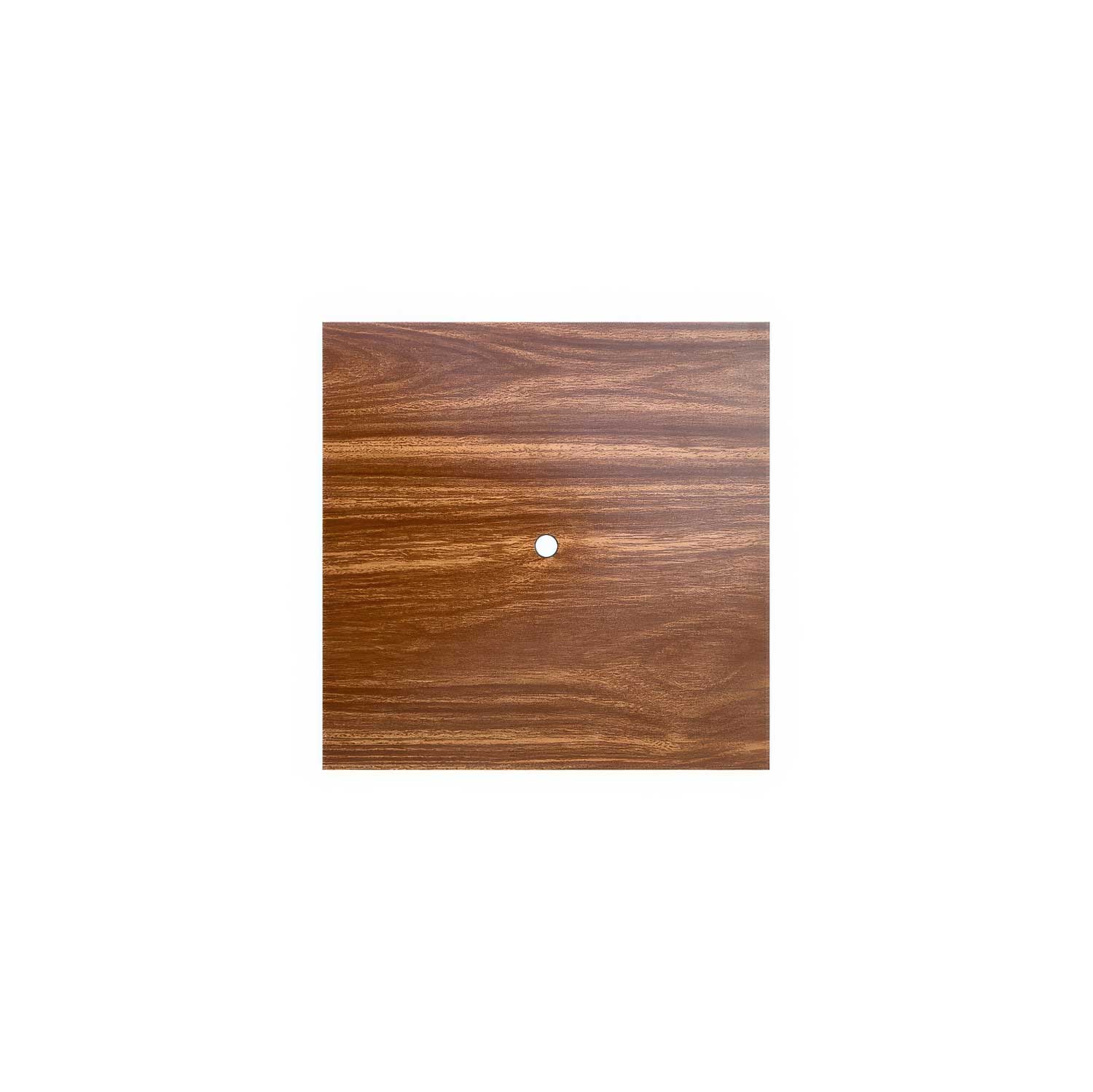 Quadratischer Baldachin Rose-One, 200 mm mit 1 Loch und 4 seitlichen Löchern – Holz - Image 3