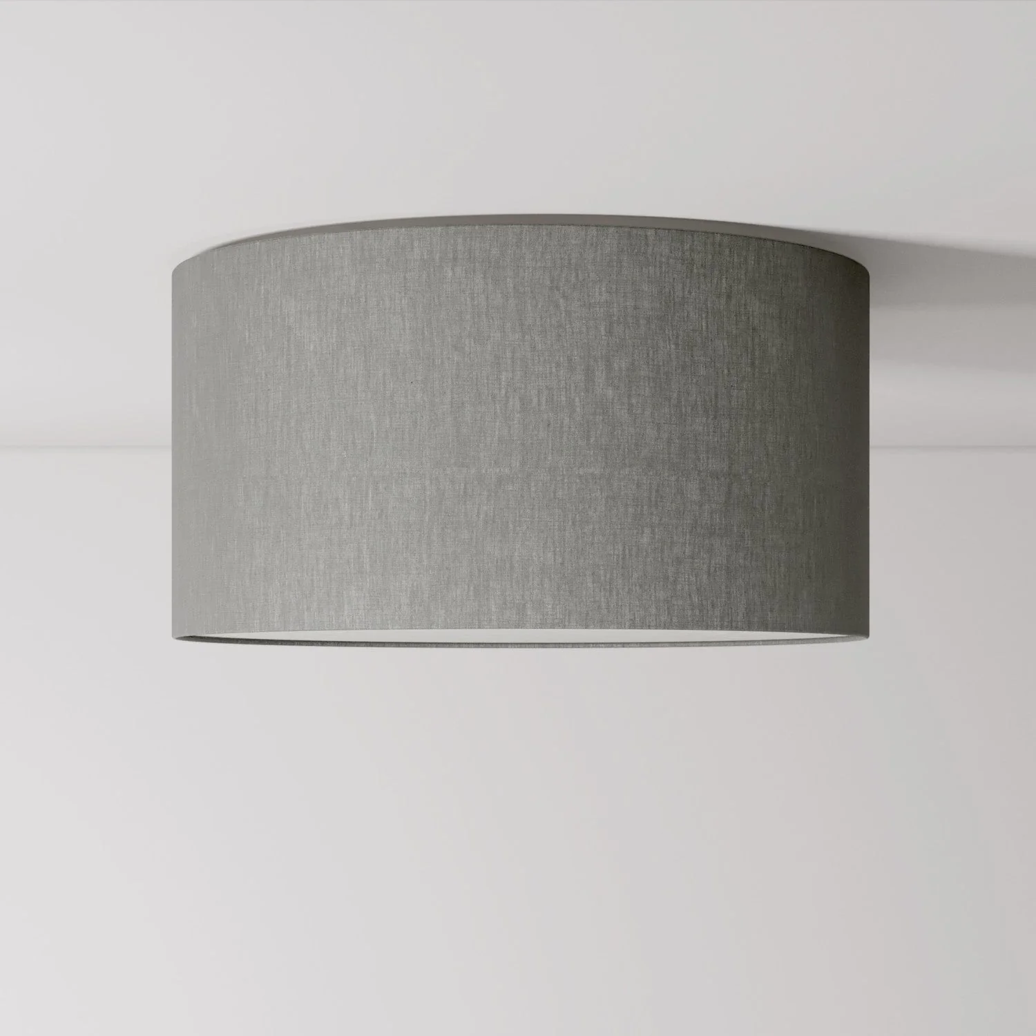 Deckenleuchte aus Stoff Medium Camelot grau – Made in Italy