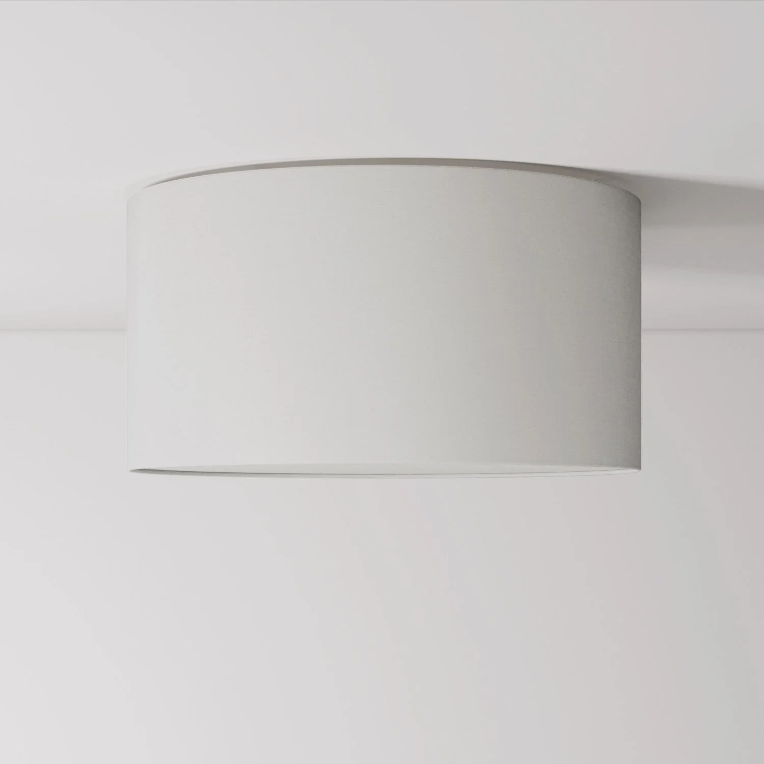 Deckenleuchte aus Stoff Medium Natur-Leinen – Made in Italy