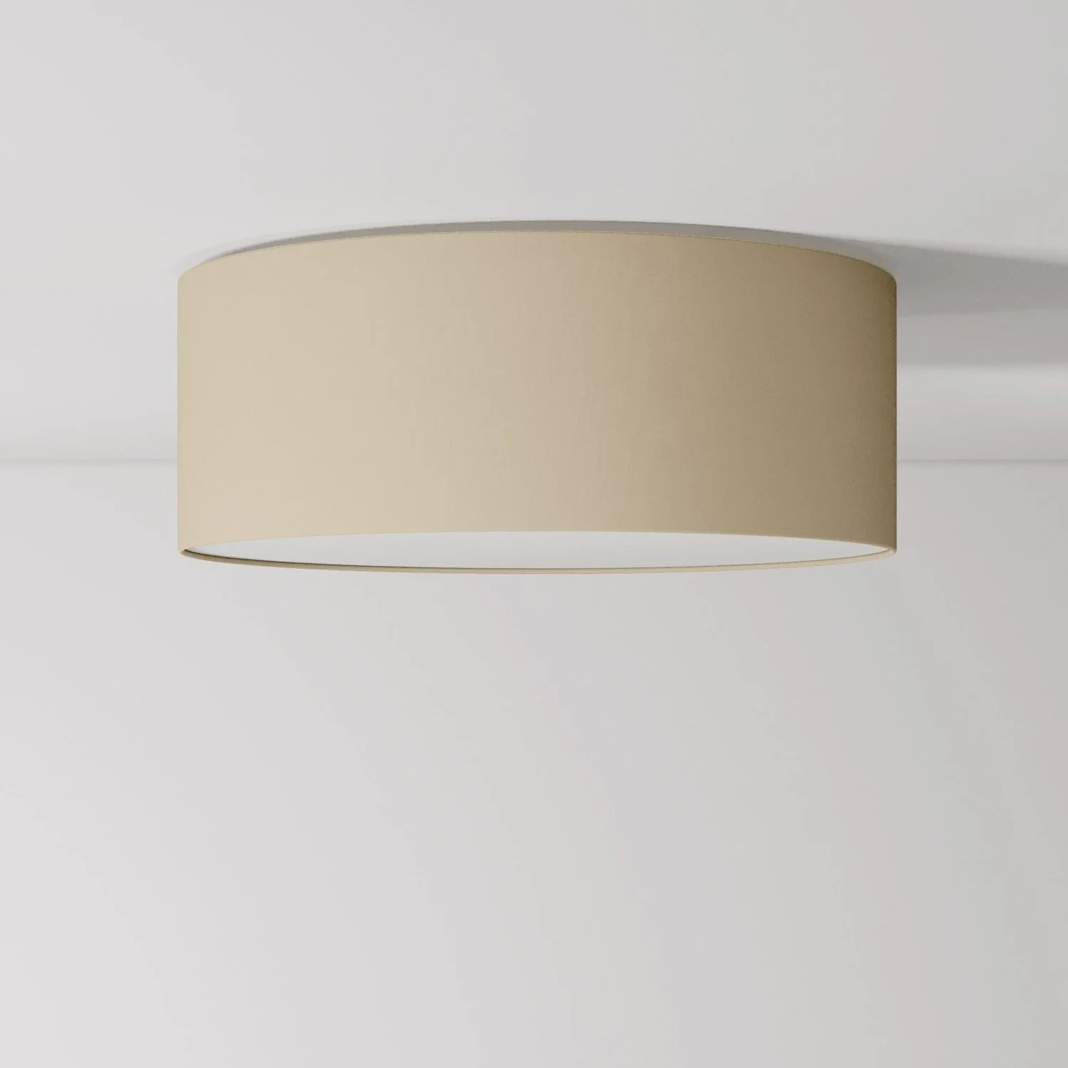 Deckenleuchte Medium Slim aus Stoff – Made in Italy – Arenal Tortora