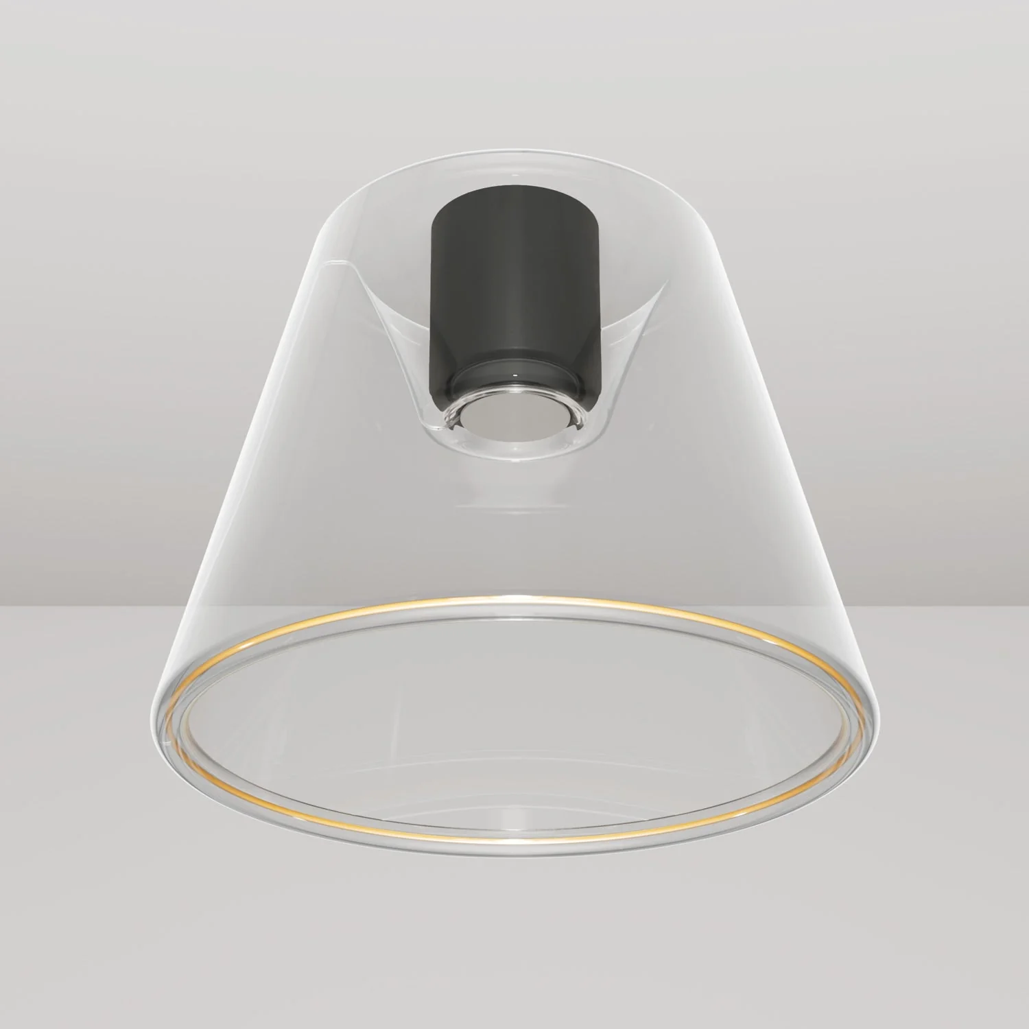 Design-Deckenleuchte mit Ghost-Kegelglühbirne – Schwarz - Image 4