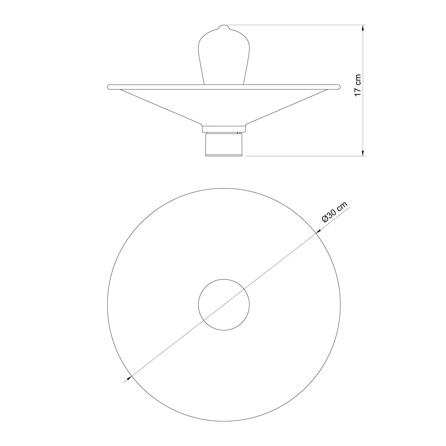 Weiße Deckenleuchte mit Metallschirm Swing – Wasserdicht IP44 – IO - Image 7