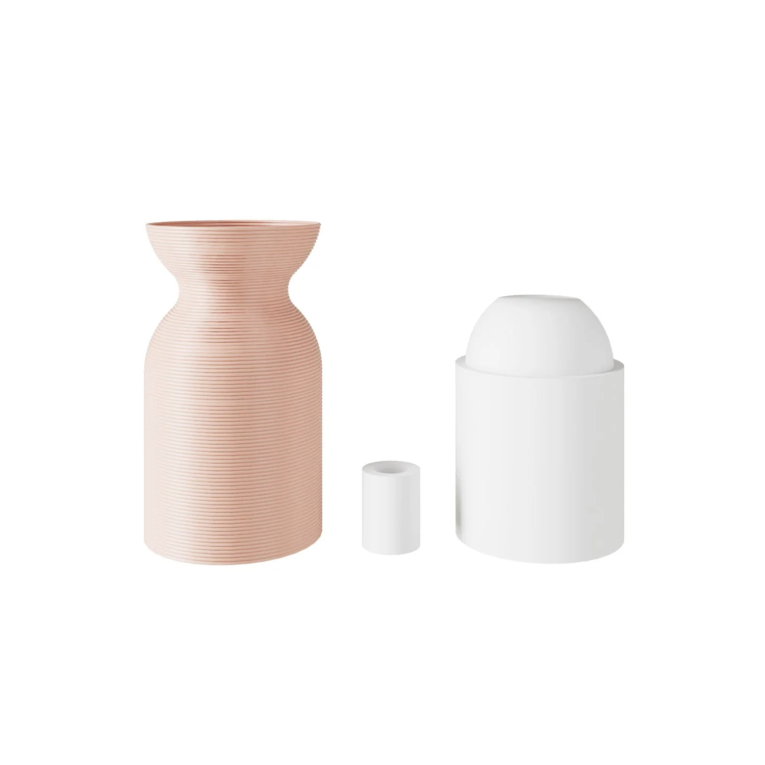 E26 Lampenfassungs-Set aus recyceltem Kunststoff aus 3D-Druck – Altrosa - Image 2