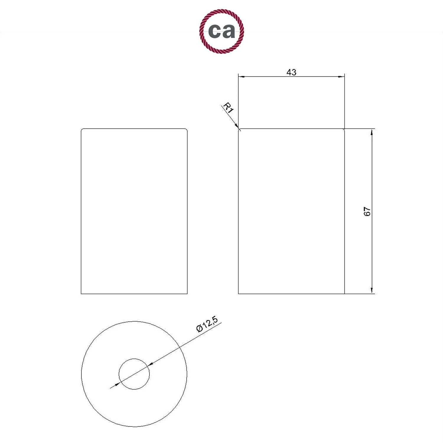 E27 Lampenfassungs-Set Pastell aus Metall mit verdeckter Zugentlastung – Senfgelb - Image 4