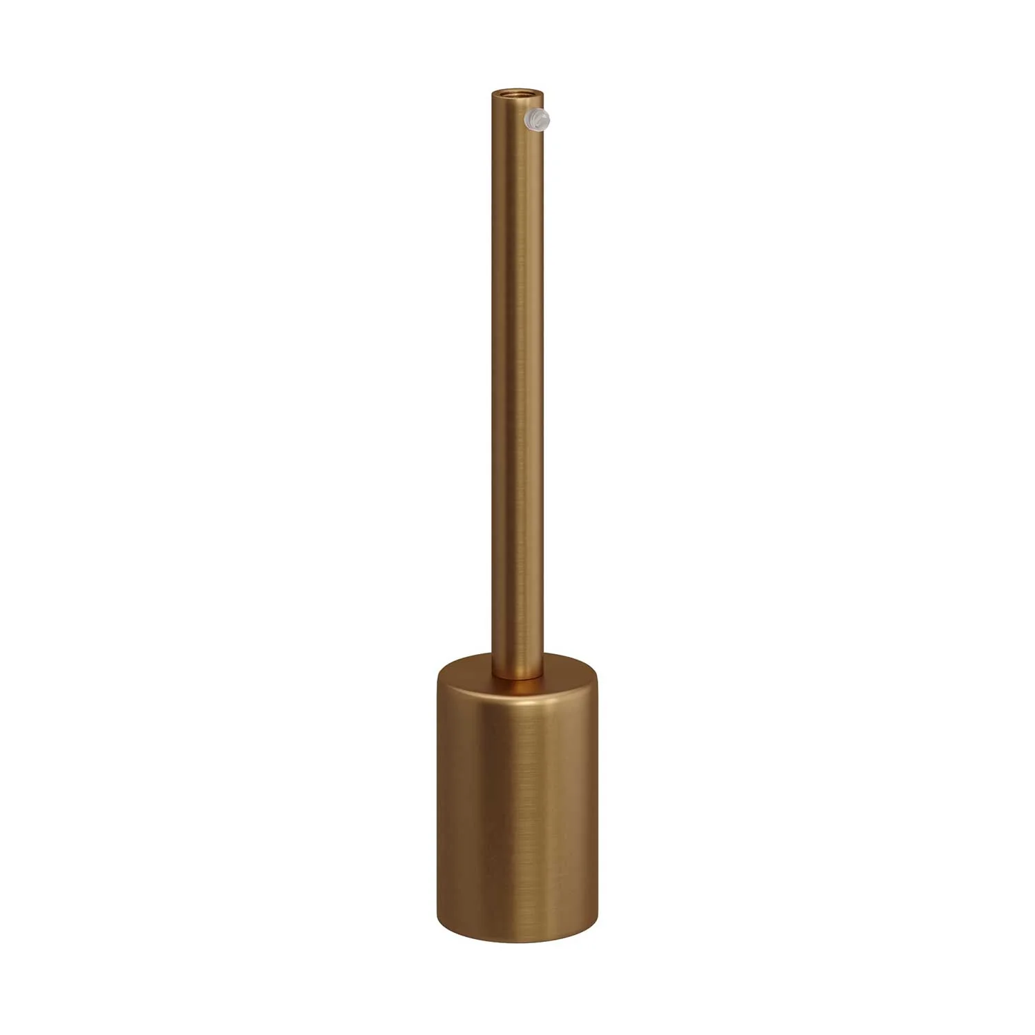 Lampensockel-Set E27 Zylinder aus Metall mit 15 cm Zugentlastung – Gebürsteter Bronze - Image 3