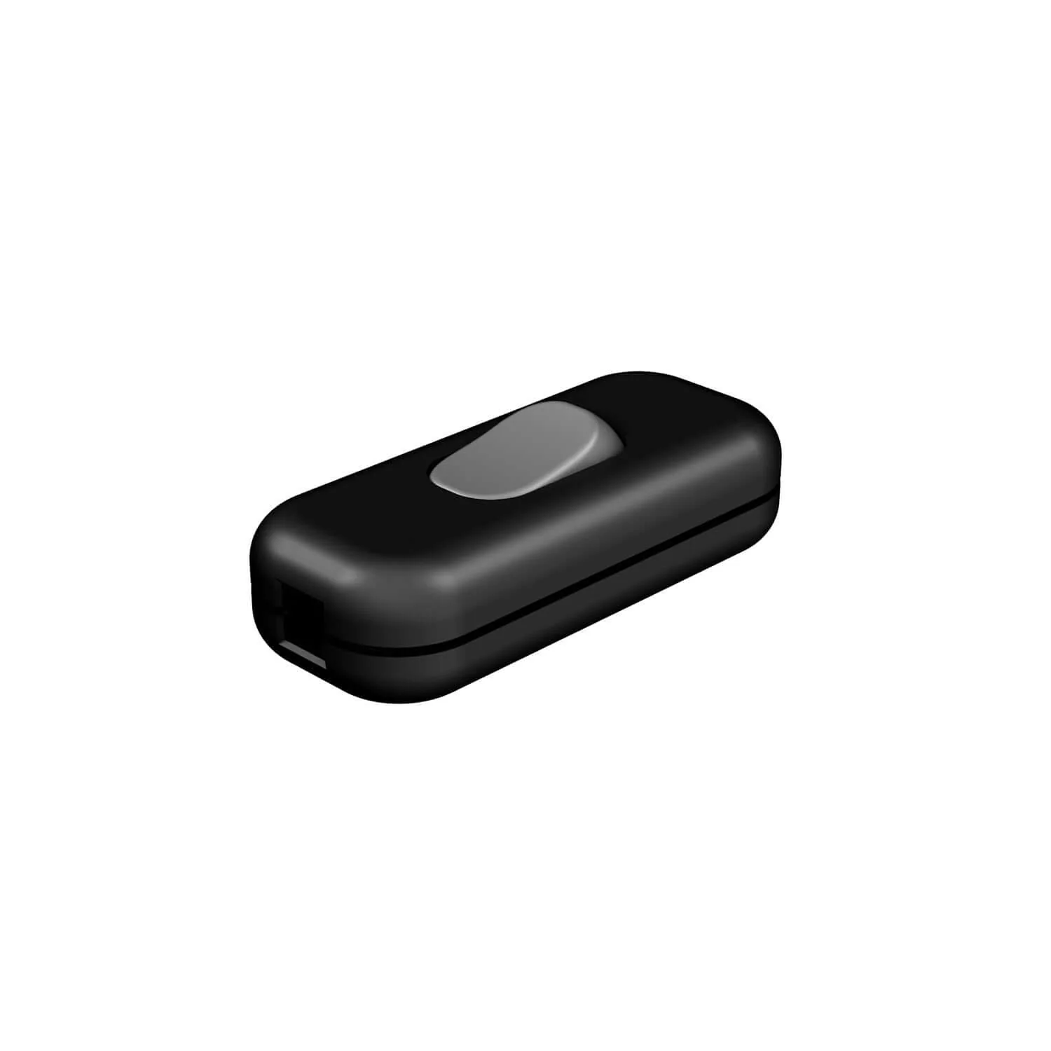 Einpoliger Durchgangsschalter Creative Switch Schwarz mit Titan-Knopf - Image 2