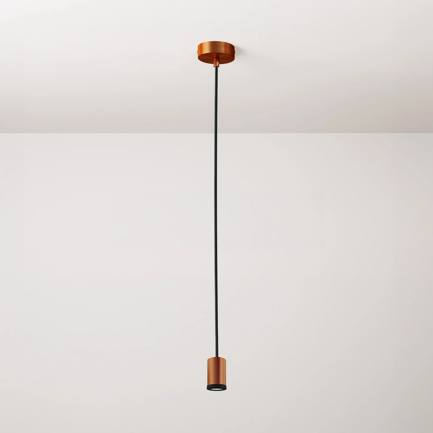 Pendelleuchte mit Einzelscheinwerfer Mini Spotlight GU1d0 – Kupfer satiniert
